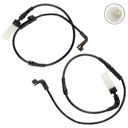 BOXI 2pcs Front and Rear Brake Pad Wear Sensor Compatible for BMW 528i 535i 2008-2010
