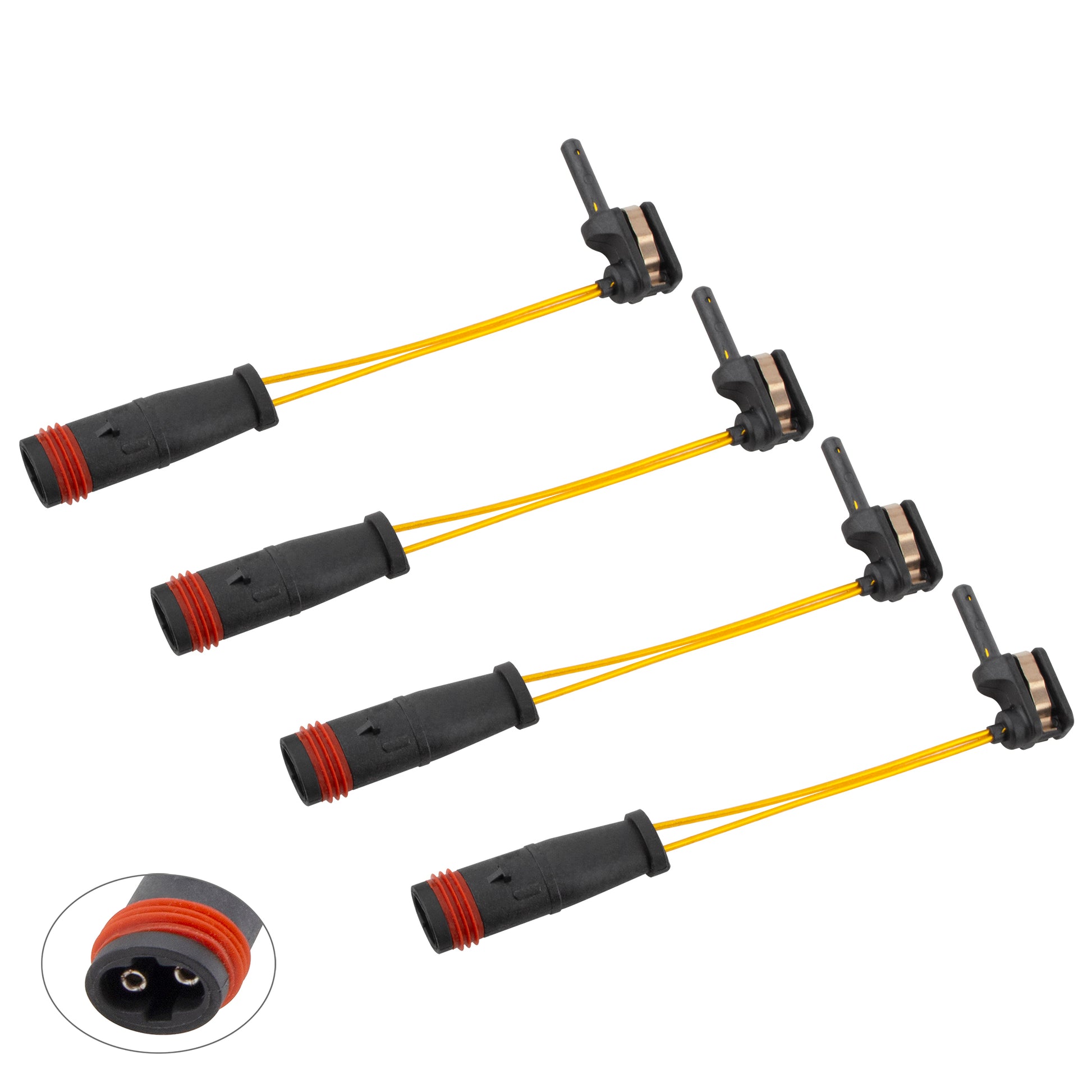 BOXI (Pack of 4) Front and Rear Brake Pad Wear Sensor Fit for Mercedes Benz W211 W220 CLK SL C E S — product photo 2