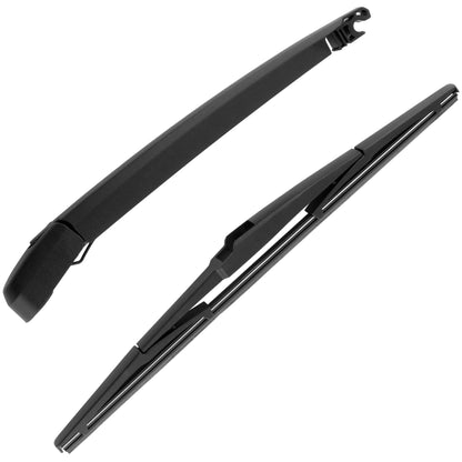 BOXI Rear Windshield Back Wiper Arm Blade Set Compatible for Hyundai Santa Fe 2007 2008 2009 2010