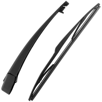 BOXI Rear Windshield Back Wiper Arm Blade Set Fits for Mazda 3 Sport Hatchback 2004 2005 2006 2007