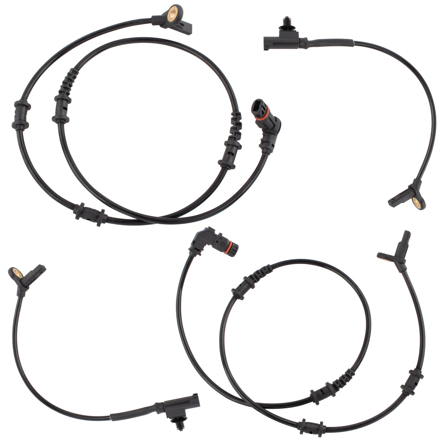 BOXI Front and Rear ABS Wheel Speed Sensor Set Compatible for Mercedes 2010 GL350