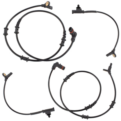BOXI Front and Rear ABS Wheel Speed Sensor Set Compatible for Mercedes 2010 GL350