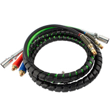 BOXI 15 Ft. 3-in-1 Wrap Set, ABS Electrical and Rubber ABS Air Line Hose Assemblies for Semi Truck