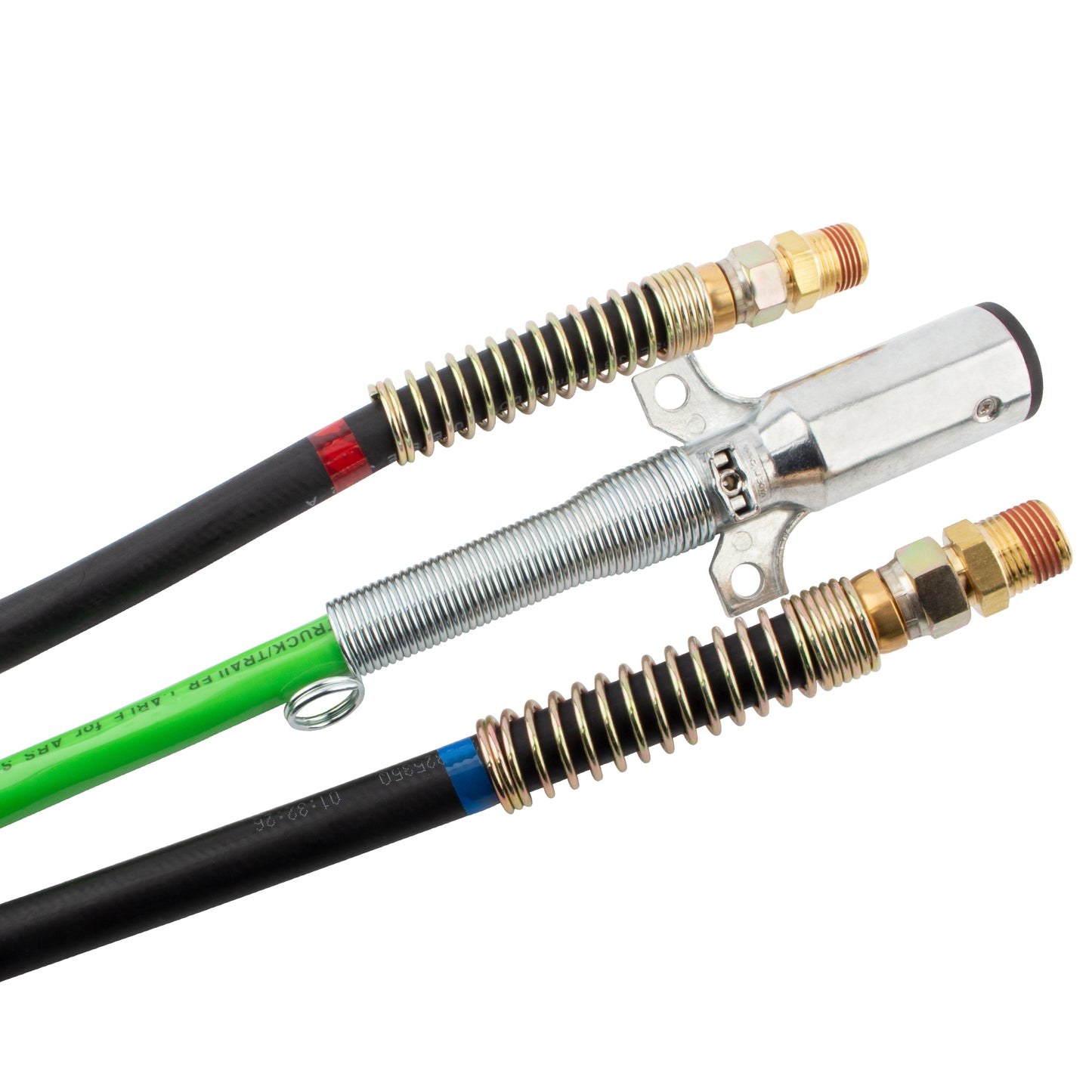 BOXI 15 Ft Length 3 in 1 ABS & Air Power Line Hose Wrap 7 Way Electrical Cable with Handle Grip — product photo 6