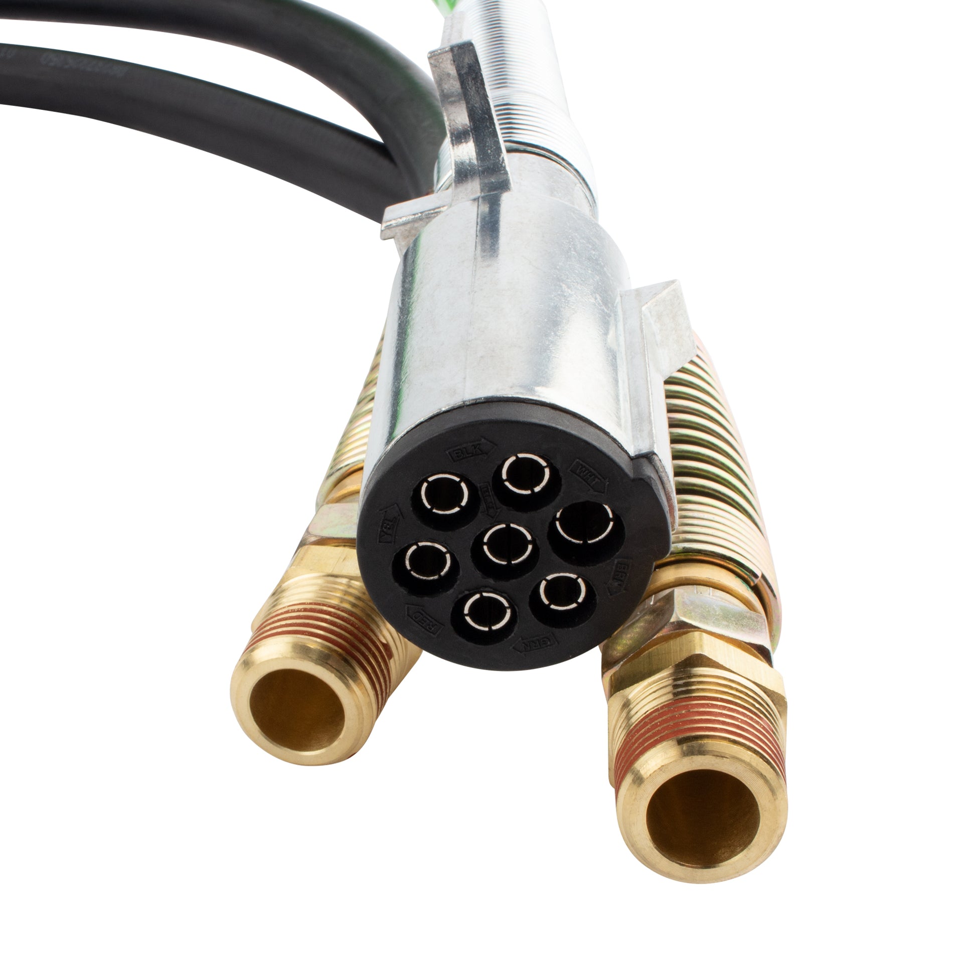 BOXI 15 Ft Length 3 in 1 ABS & Air Power Line Hose Wrap 7 Way Electrical Cable with Handle Grip — product photo 7