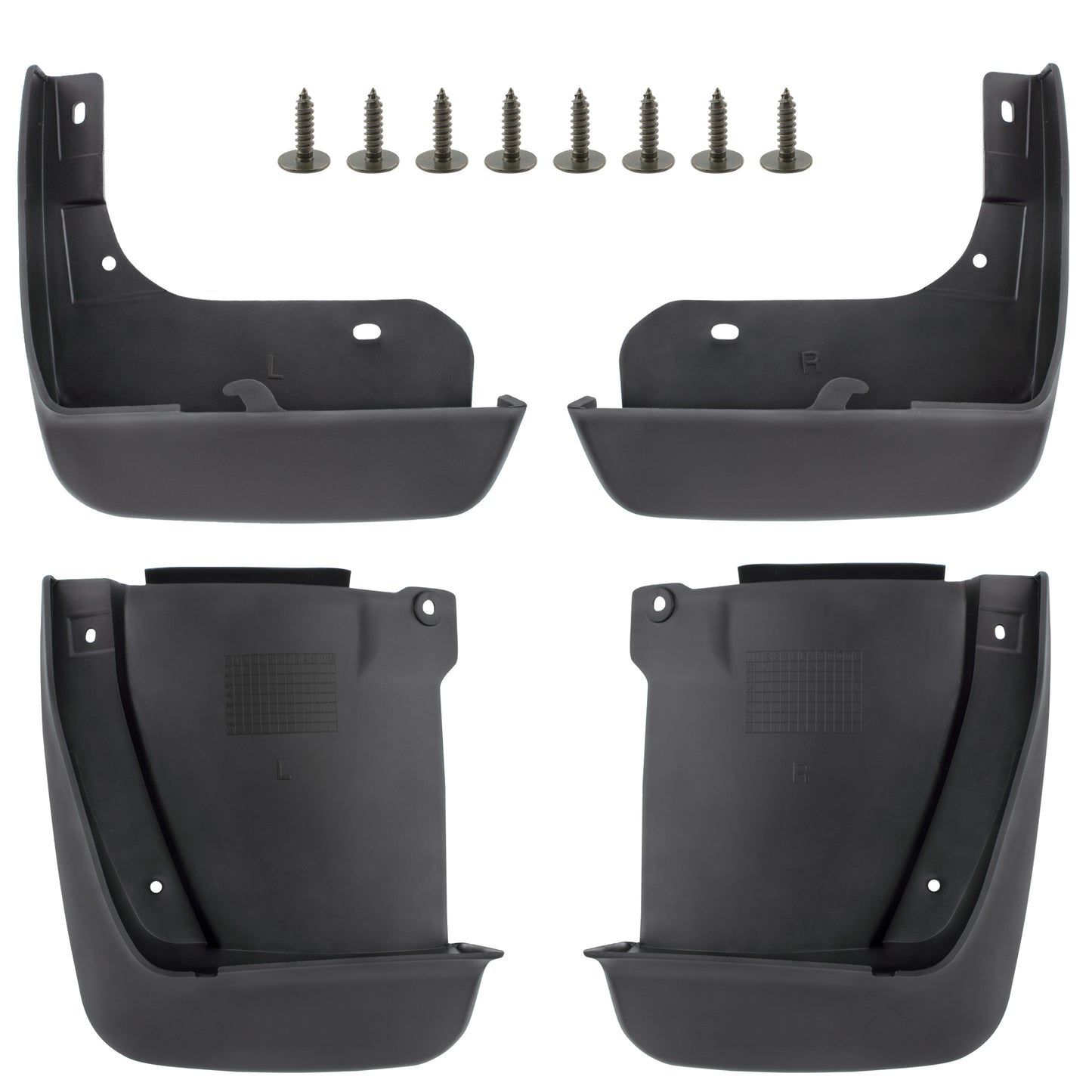 BOXI (Set of 4) Front and Rear Side Mud Flaps Splash Guards Mudflaps Fits for Honda Accord 2003