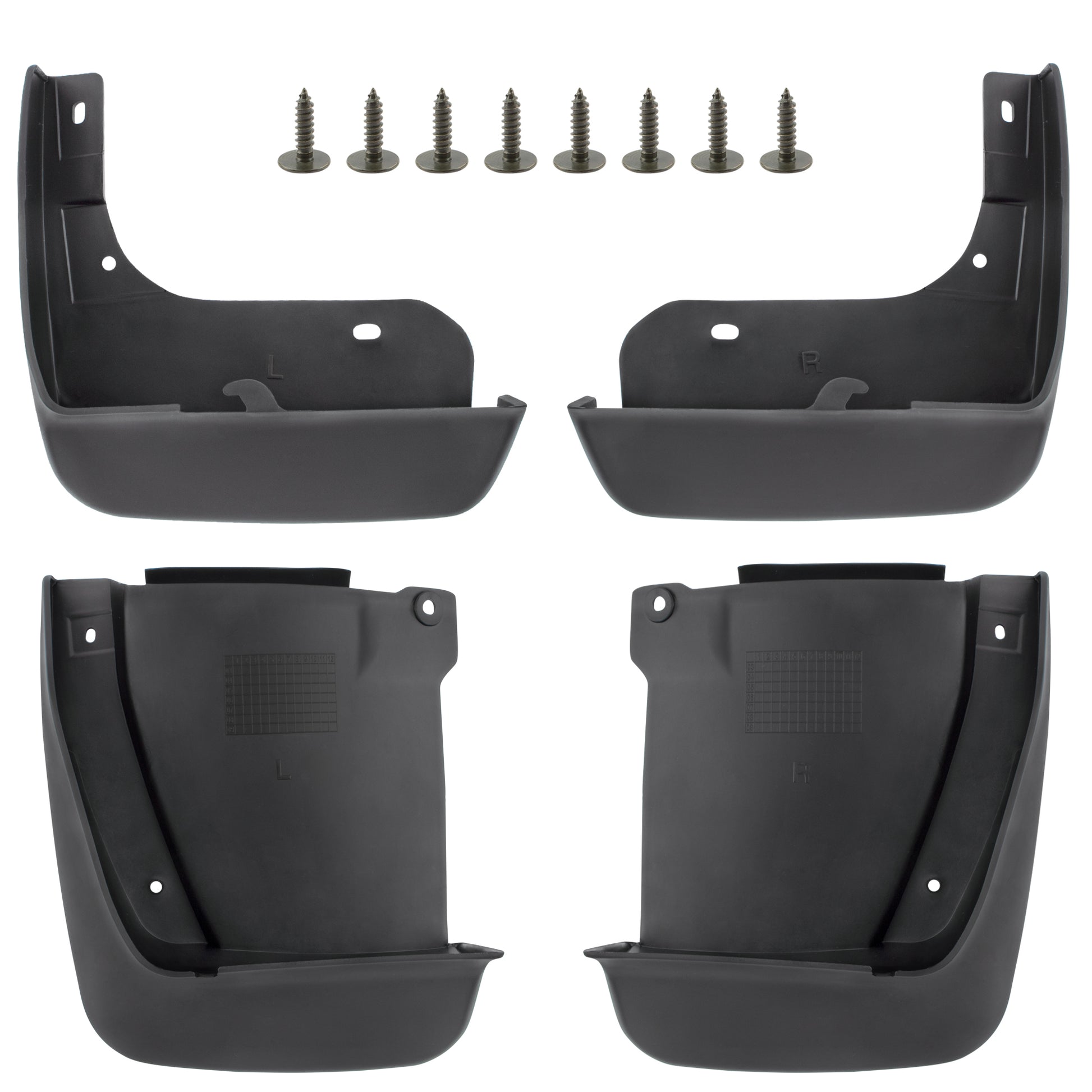 BOXI (Set of 4) Front and Rear Side Mud Flaps Splash Guards Mudflaps Fits for Honda Accord 2003