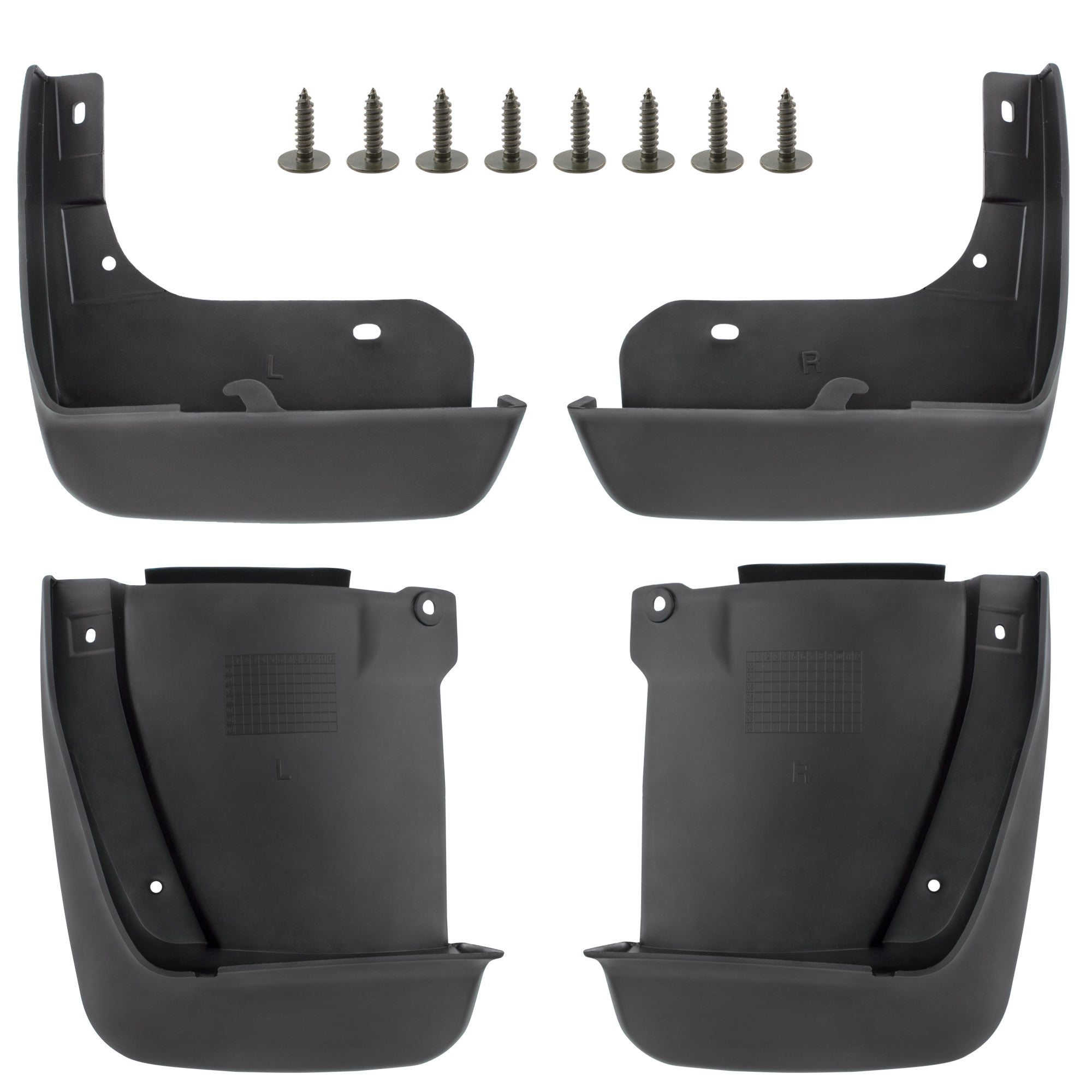 BOXI (Set of 4) Front and Rear Side Mud Flaps Splash Guards Mudflaps Fits for Honda Accord 2003