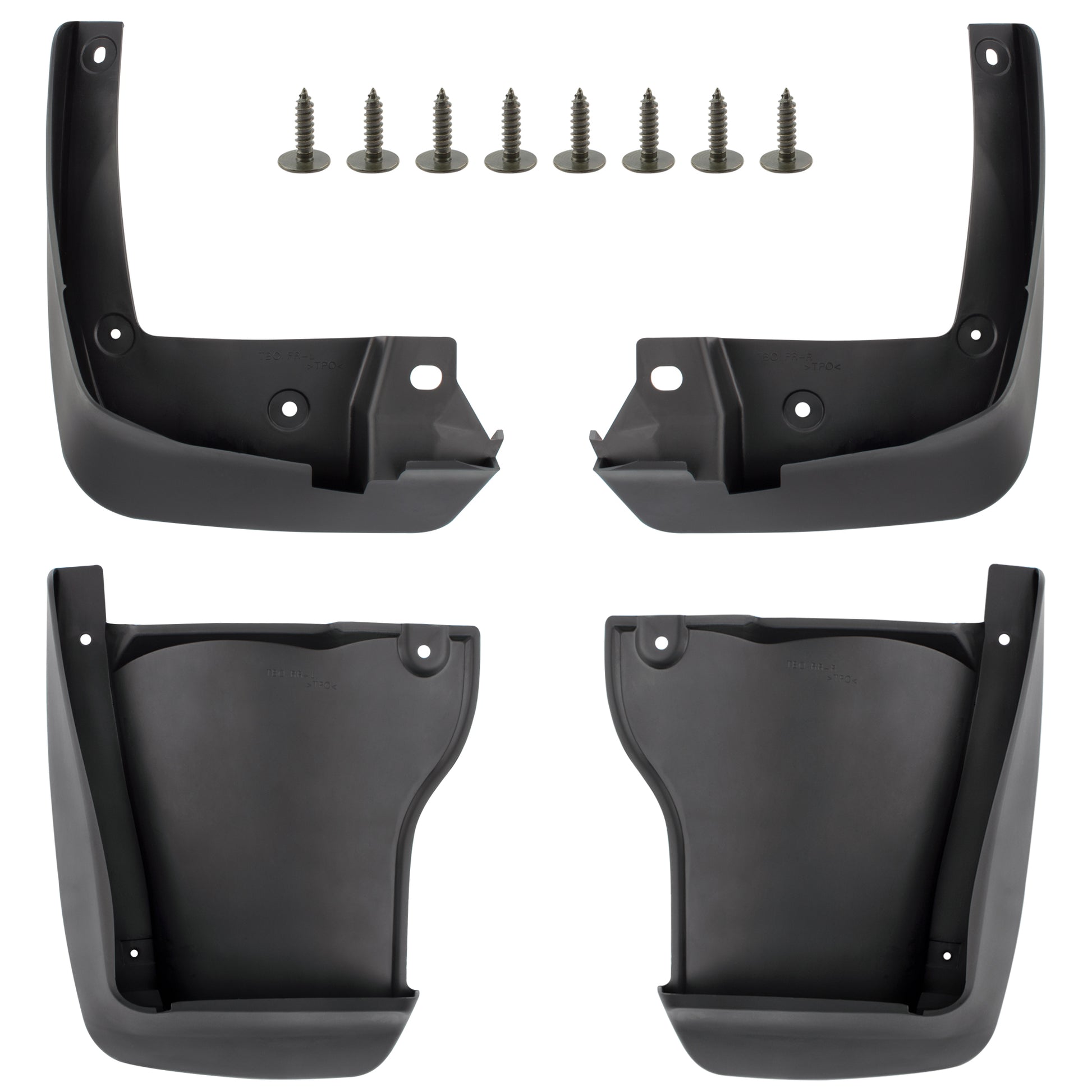 BOXI (Set of 4) Front and Rear Side Mud Flaps Splash Guards Mudflaps Fits for Honda Accord 2008
