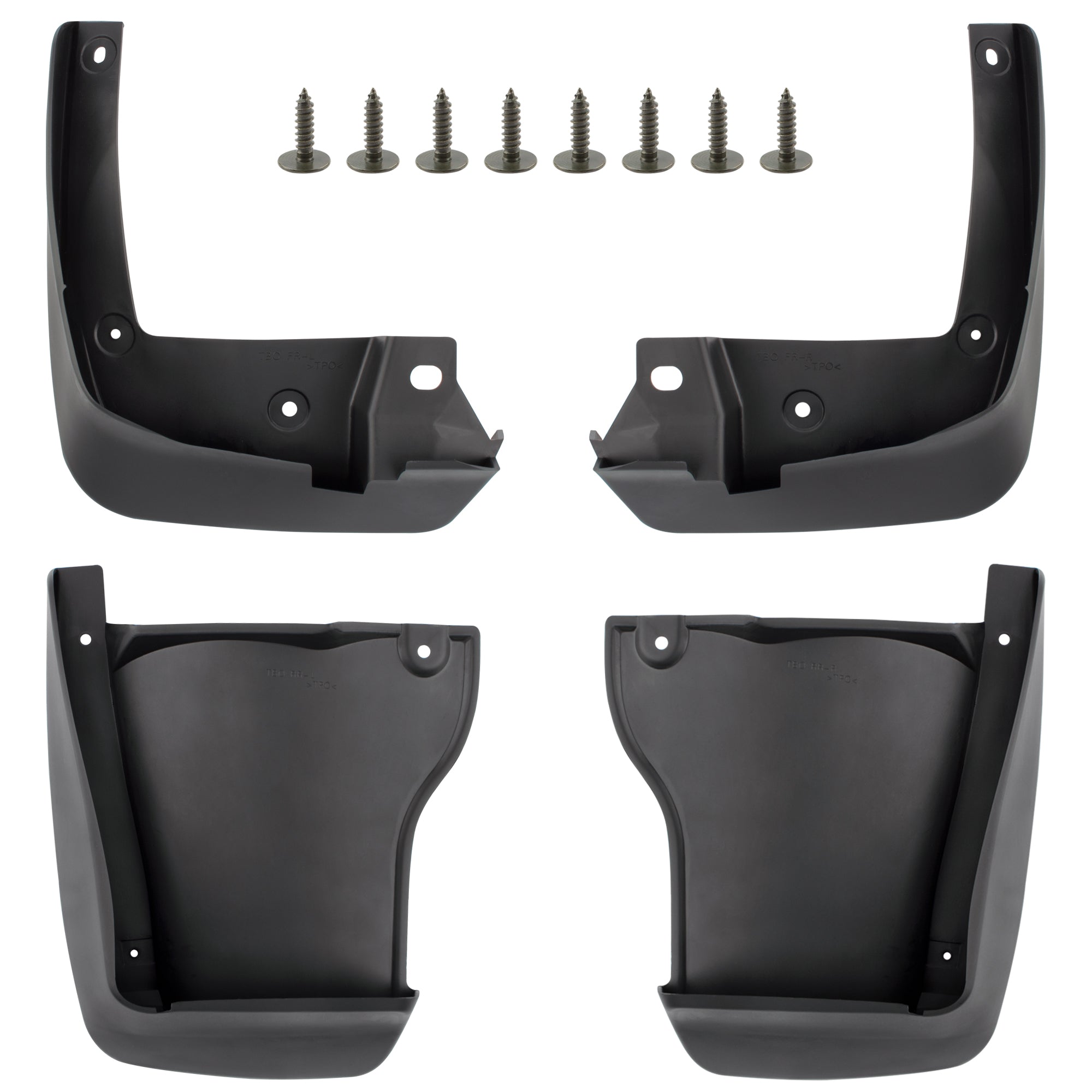 BOXI (Set of 4) Front and Rear Side Mud Flaps Splash Guards Mudflaps Fits for Honda Accord 2008