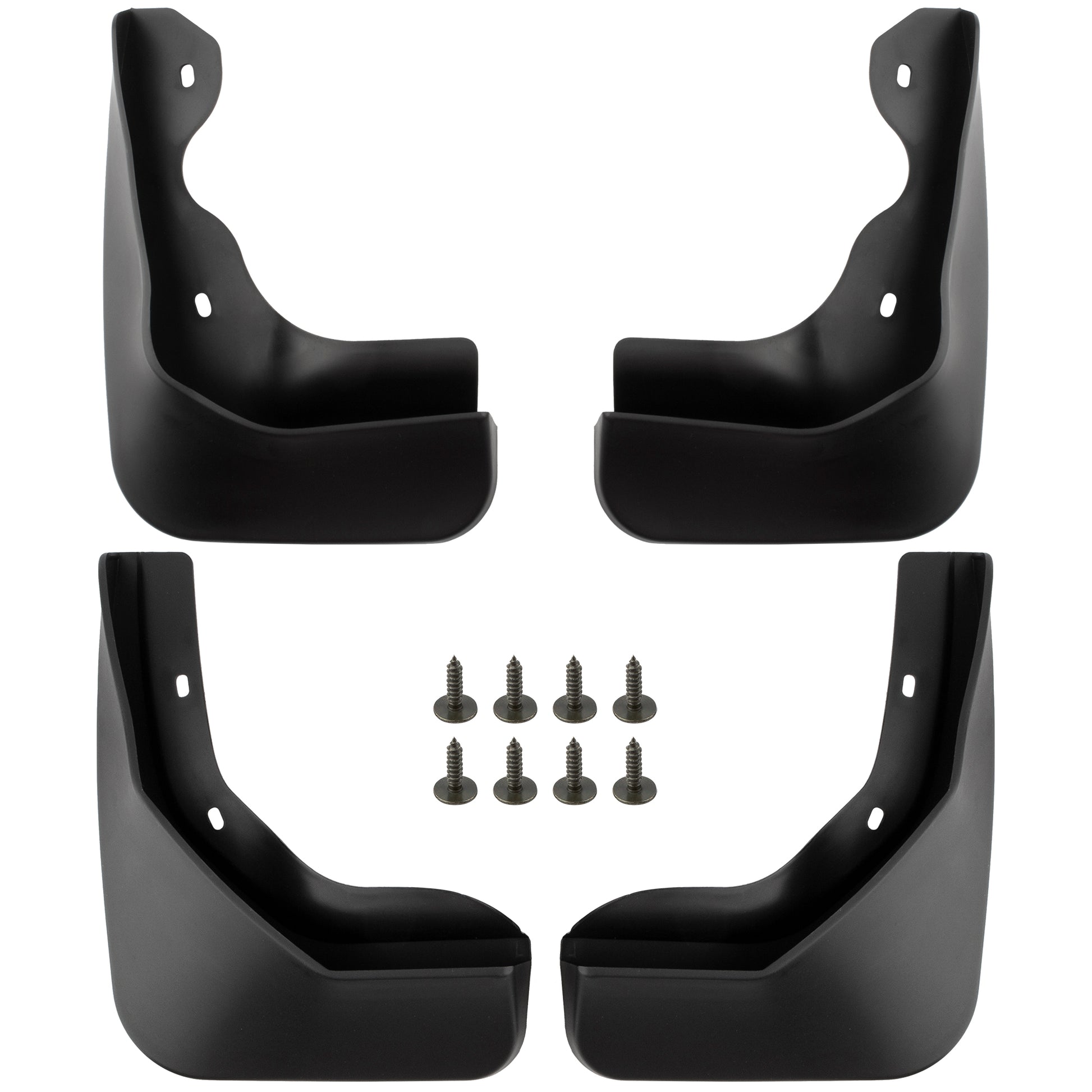 BOXI (Set of 4) Front and Rear Side Mud Flaps Splash Guards Mudflaps Fits for VW Jetta 2015 2016