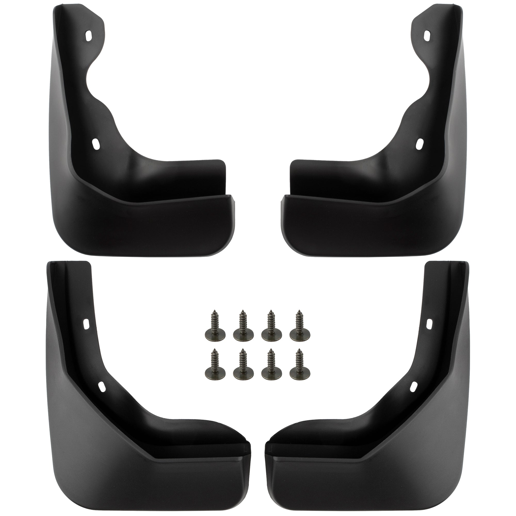 BOXI (Set of 4) Front and Rear Side Mud Flaps Splash Guards Mudflaps Fits for VW Jetta 2015 2016