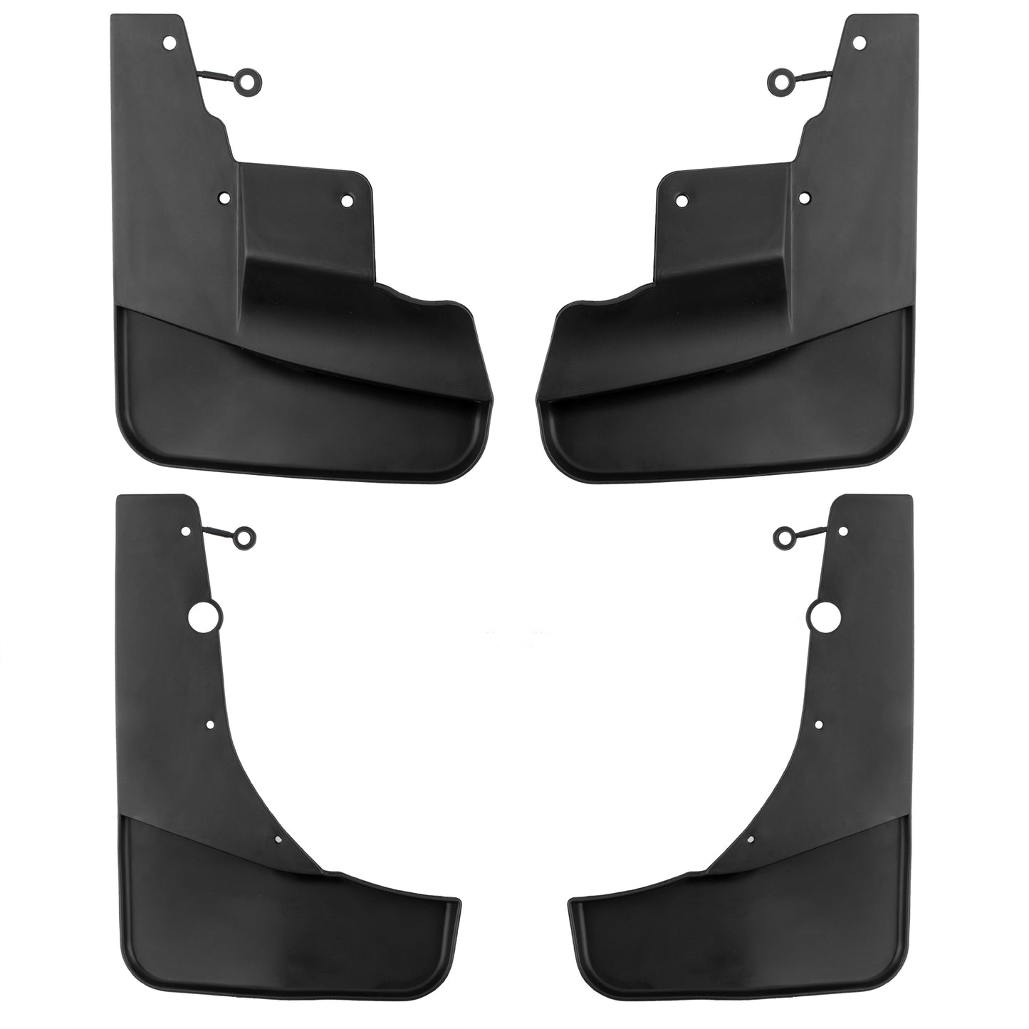 BOXI (Set of 4) Front and Rear Side Mud Flaps Splash Guards Mudflaps Fits for Jeep Grand Cherokee