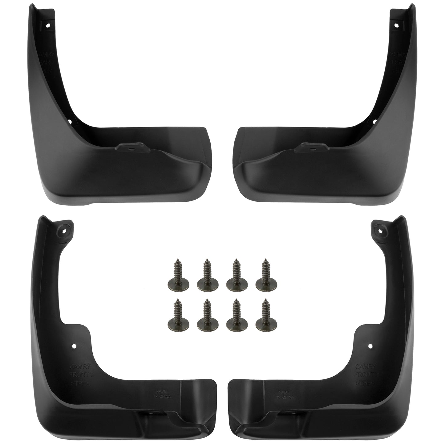 BOXI (Set of 4) Front and Rear Side Mud Flaps Splash Guards Mudflaps Fits for Toyota Camry 2007