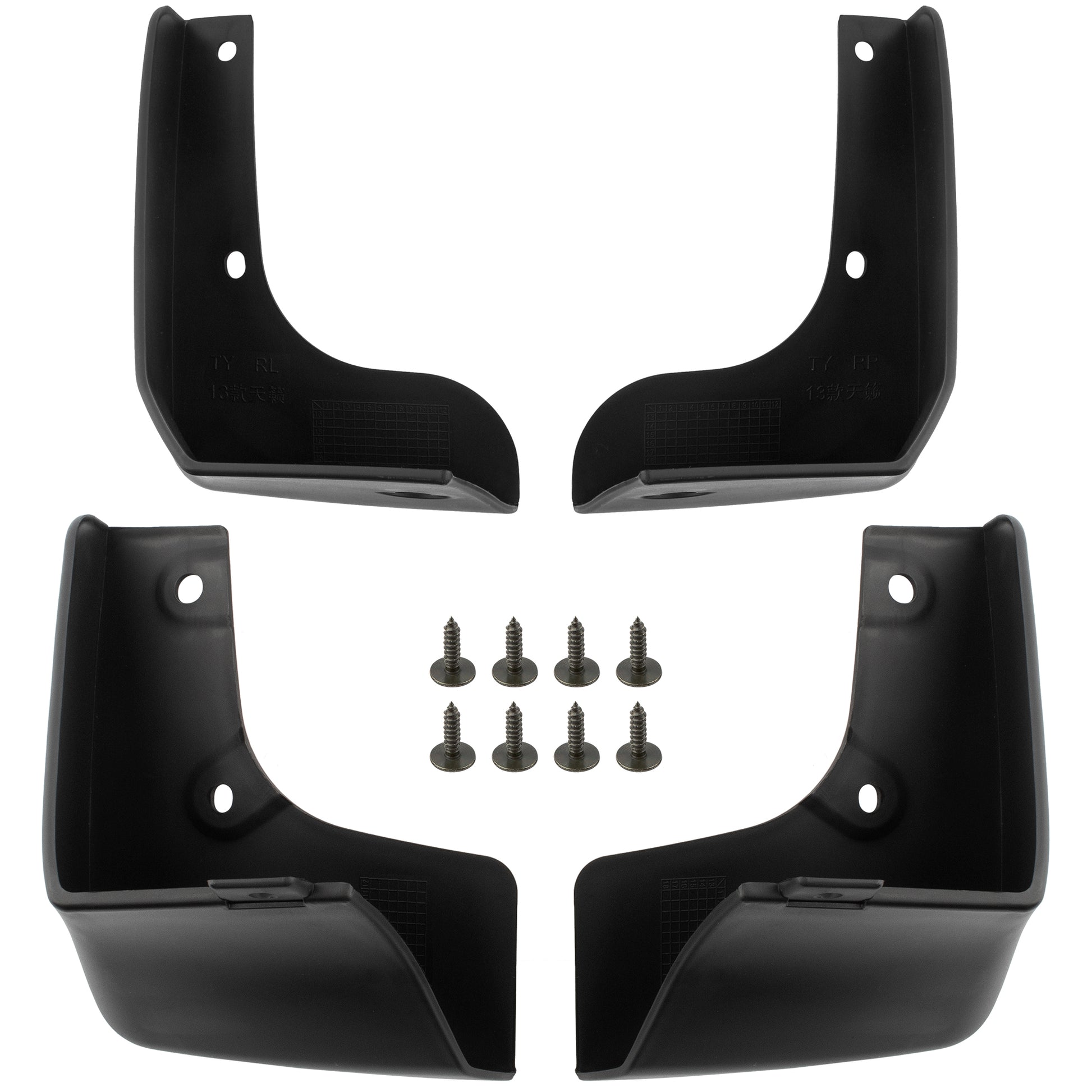 BOXI (Set of 4) Front and Rear Side Mud Flaps Splash Guards Mudflaps Fits for Nissan Altima 2013