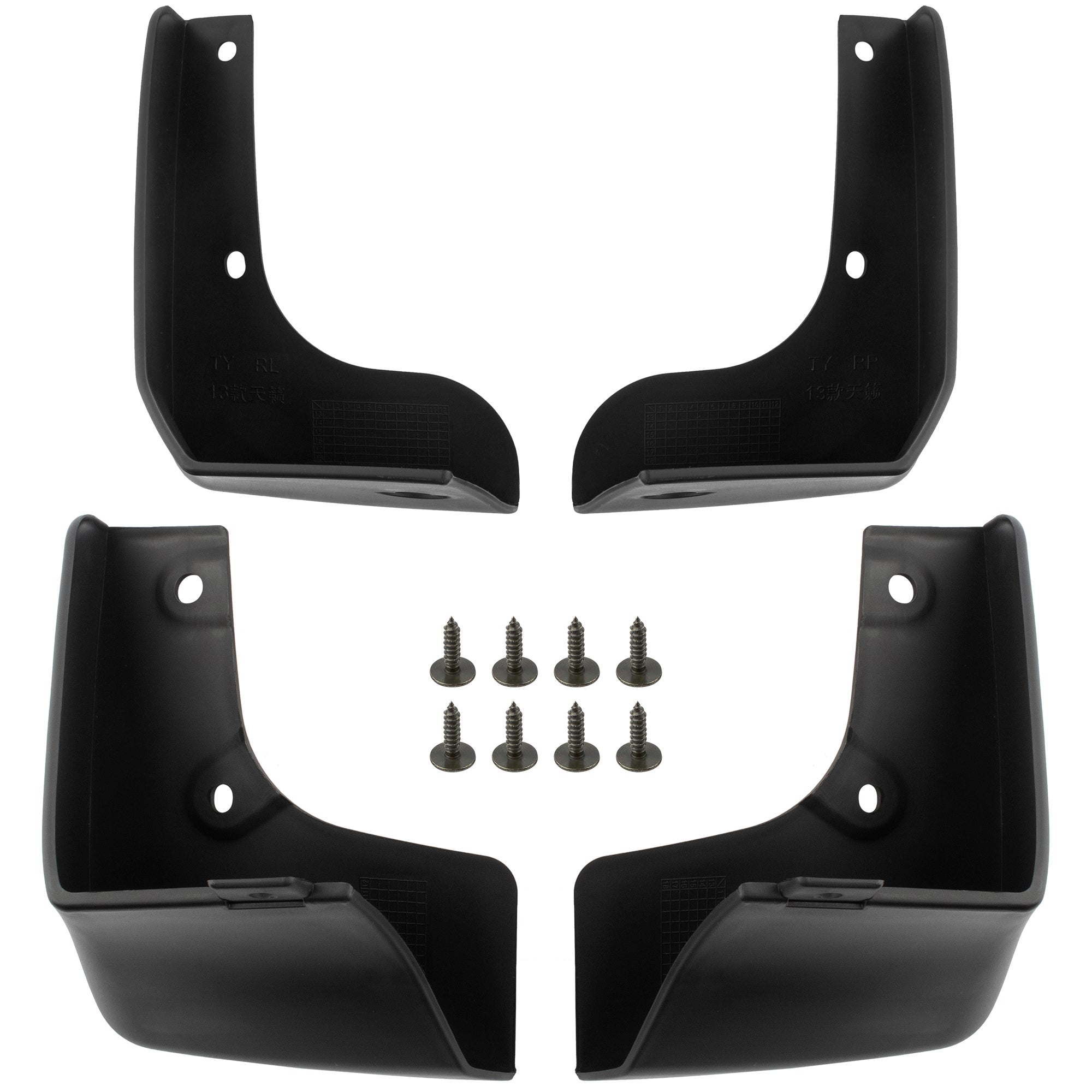 BOXI (Set of 4) Front and Rear Side Mud Flaps Splash Guards Mudflaps Fits for Nissan Altima 2013
