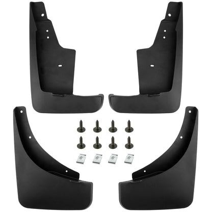 BOXI (Set of 4) Front and Rear Side Mud Flaps Splash Guards Mudflaps Fits for Jeep Compass 2011
