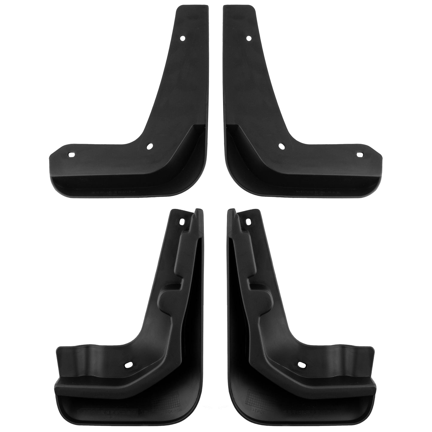 BOXI Set of 4 Front and Rear Side Mud Flaps Splash Guards Compatible for Ford Focus 2012 2013 2014