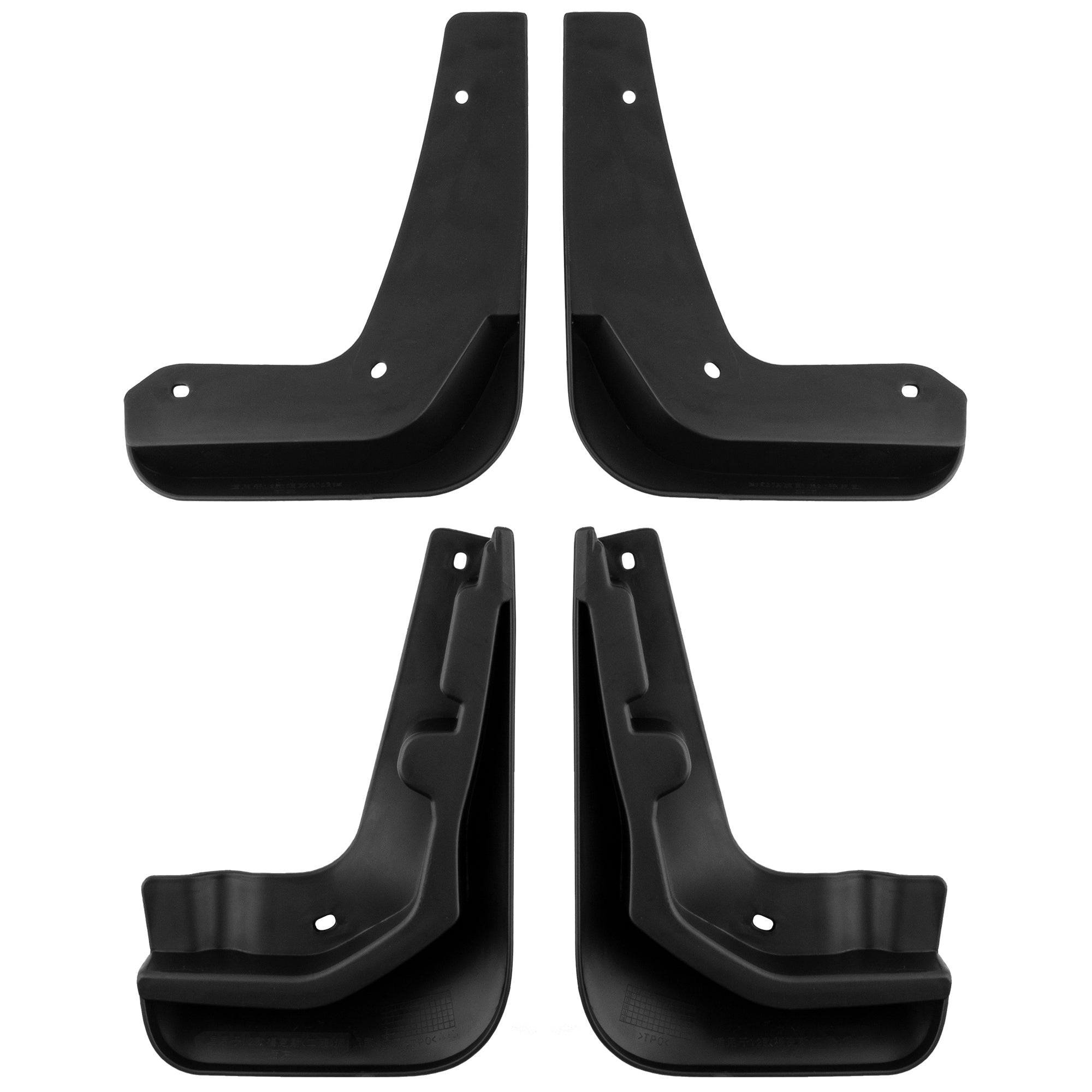 BOXI Set of 4 Front and Rear Side Mud Flaps Splash Guards Compatible for Ford Focus 2012 2013 2014