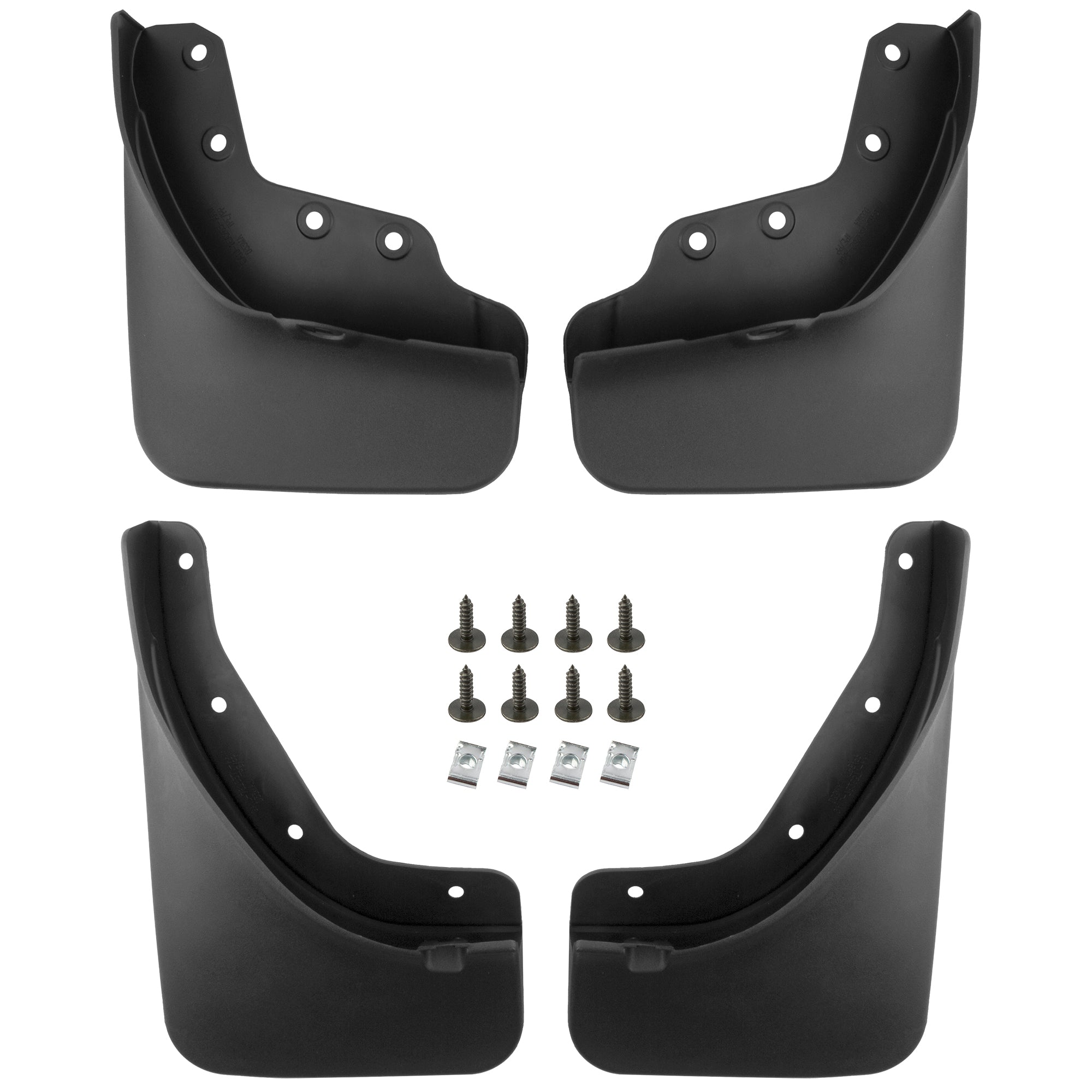 BOXI Set of 4 Front and Rear Side Mud Flaps Splash Guards Compatible for Lincoln MKX 2016 2.7L 3.7L