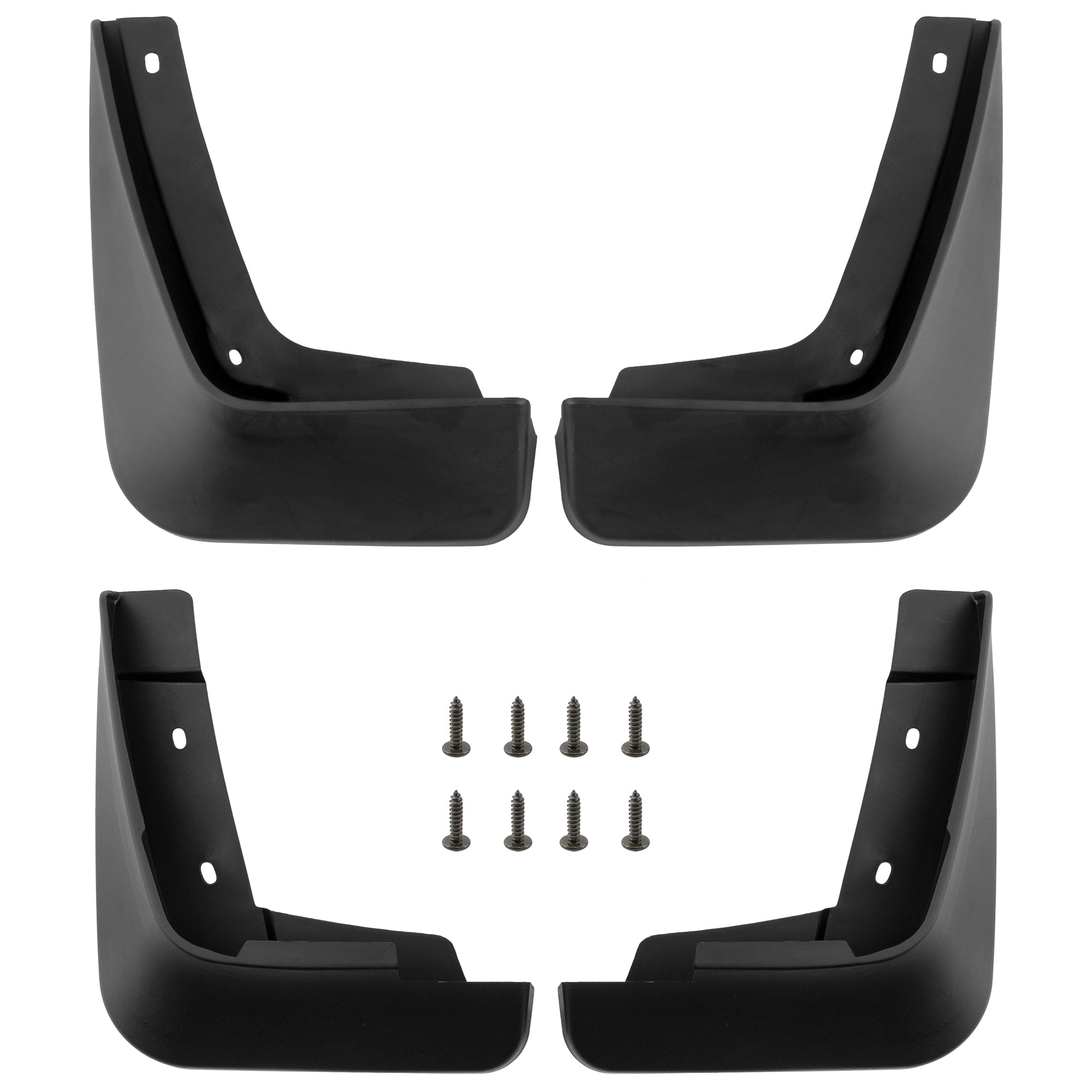 BOXI Set of 4 Front and Rear Side Mud Flaps Splash Guards Compatible for Buick Lacrosse 2018-2019