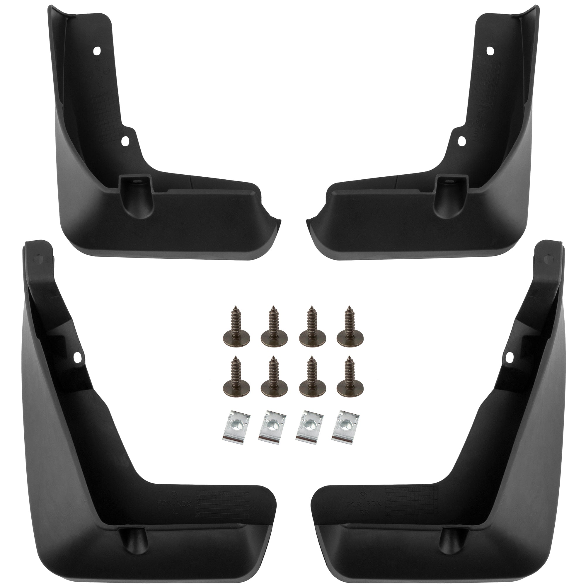 BOXI Set of 4 Front and Rear Side Mud Flaps Splash Guards Compatible for Acura RDX L4 2.0L
