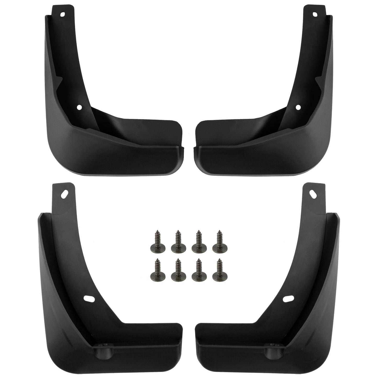BOXI Set of 4 Front and Rear Side Mud Flaps Splash Guards Compatible for VW Golf 2015 2016 2017