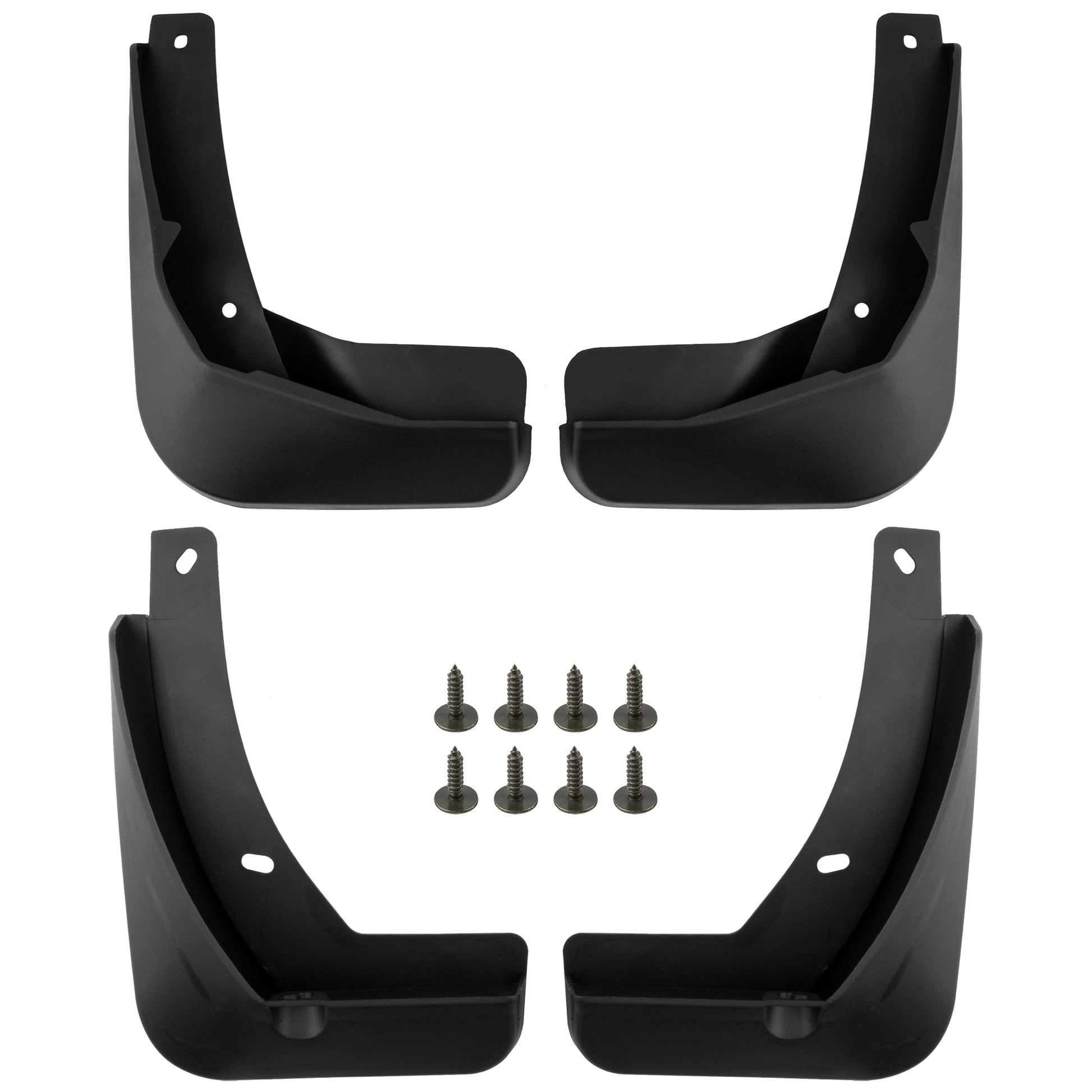 BOXI Set of 4 Front and Rear Side Mud Flaps Splash Guards Compatible for VW Golf 2015 2016 2017