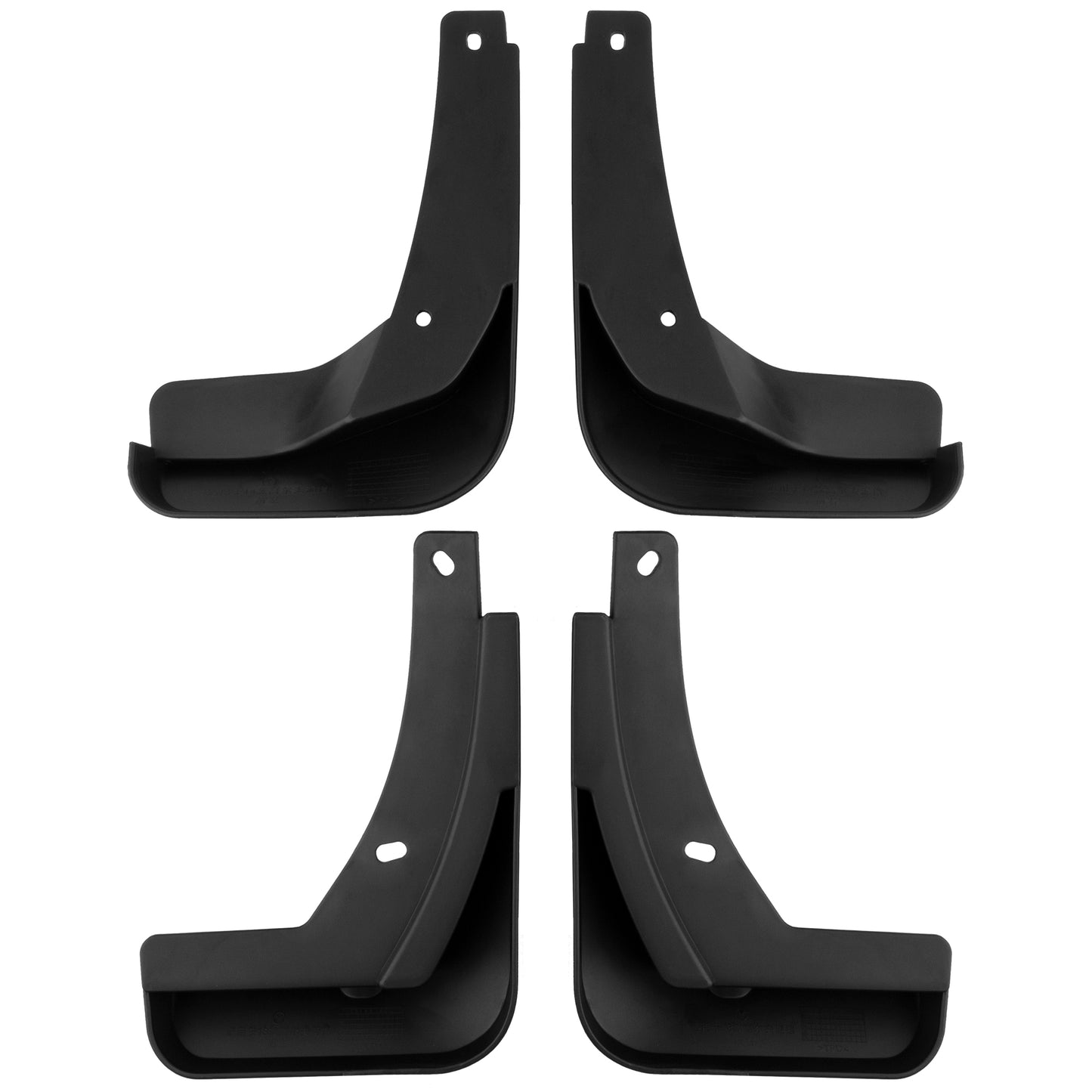 BOXI Set of 4 Front and Rear Side Mud Flaps Splash Guards Compatible for VW Golf 2015 2016 2017 — product photo 2