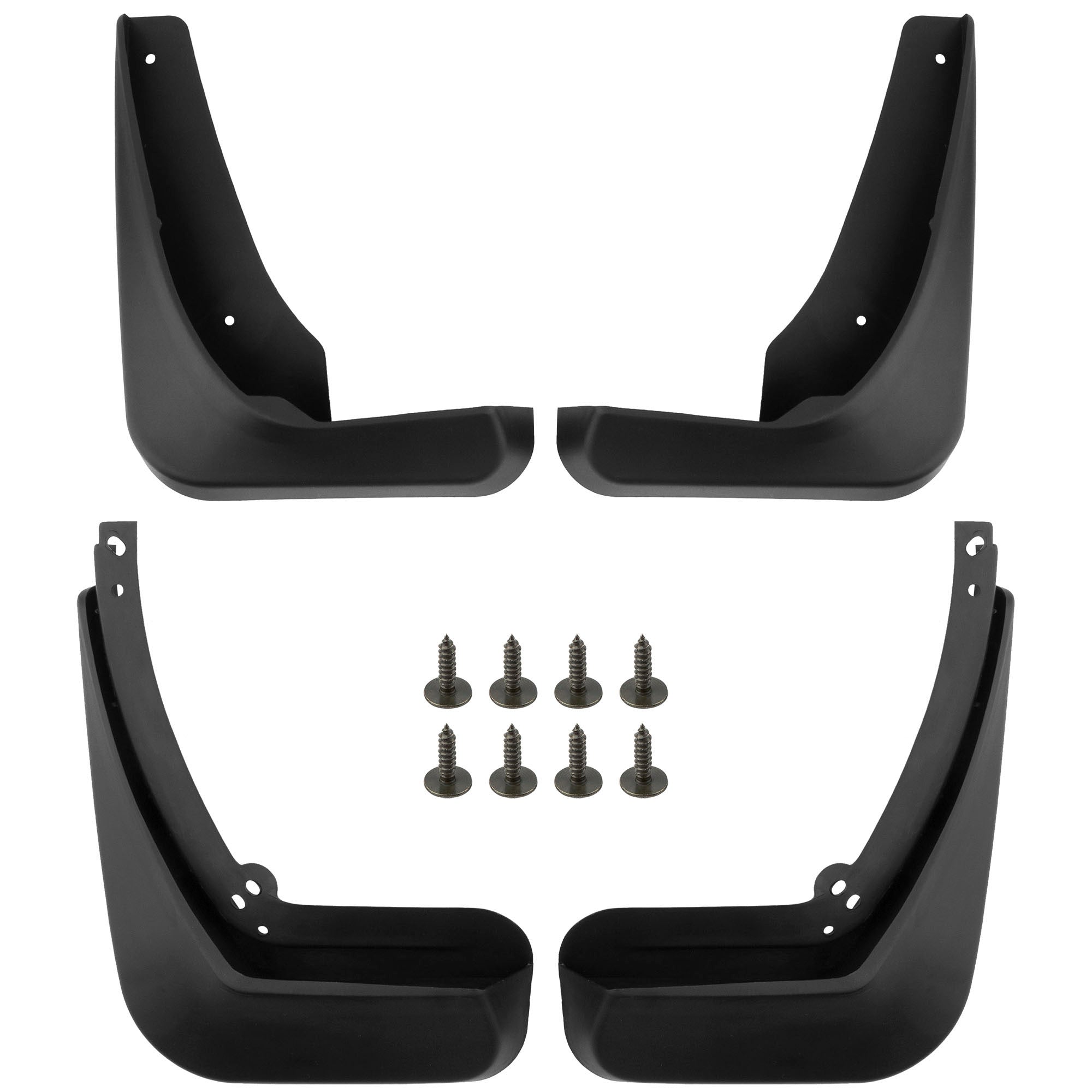 BOXI Set of 4 Front and Rear Side Mud Flaps Splash Guards Compatible for Buick Regal 2011-2017 I4