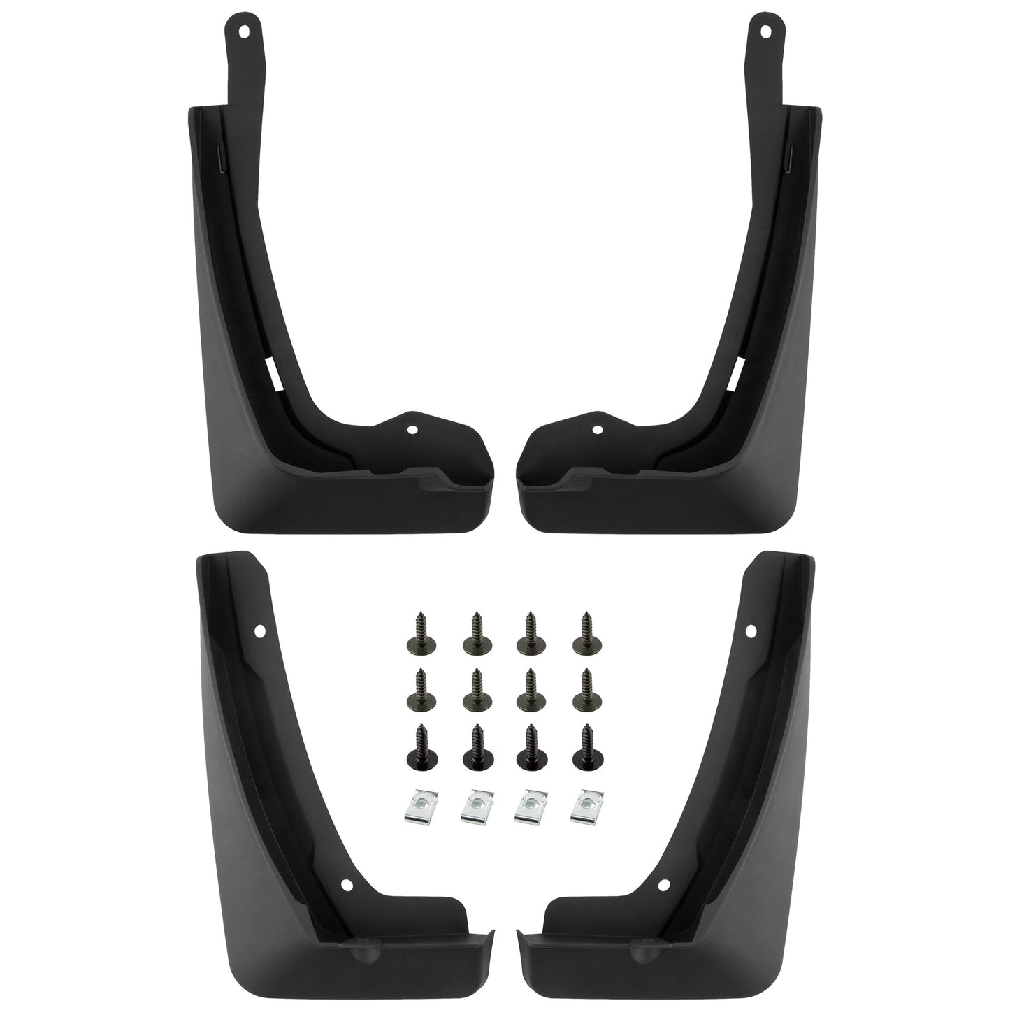 BOXI Set of 4 Front and Rear Side Mud Flaps Splash Guards Compatible for Cadillac XT6 V6 3.6L 2019