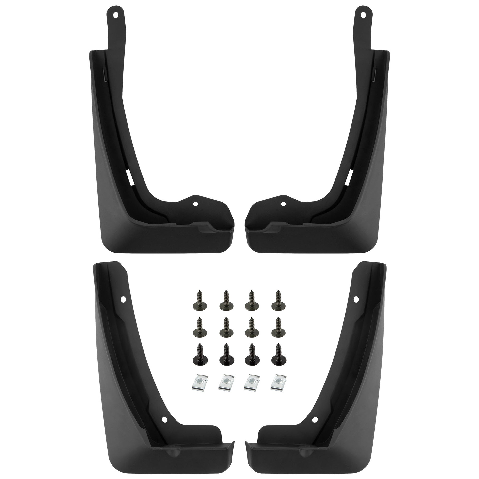 BOXI Set of 4 Front and Rear Side Mud Flaps Splash Guards Compatible for Cadillac XT6 V6 3.6L 2019