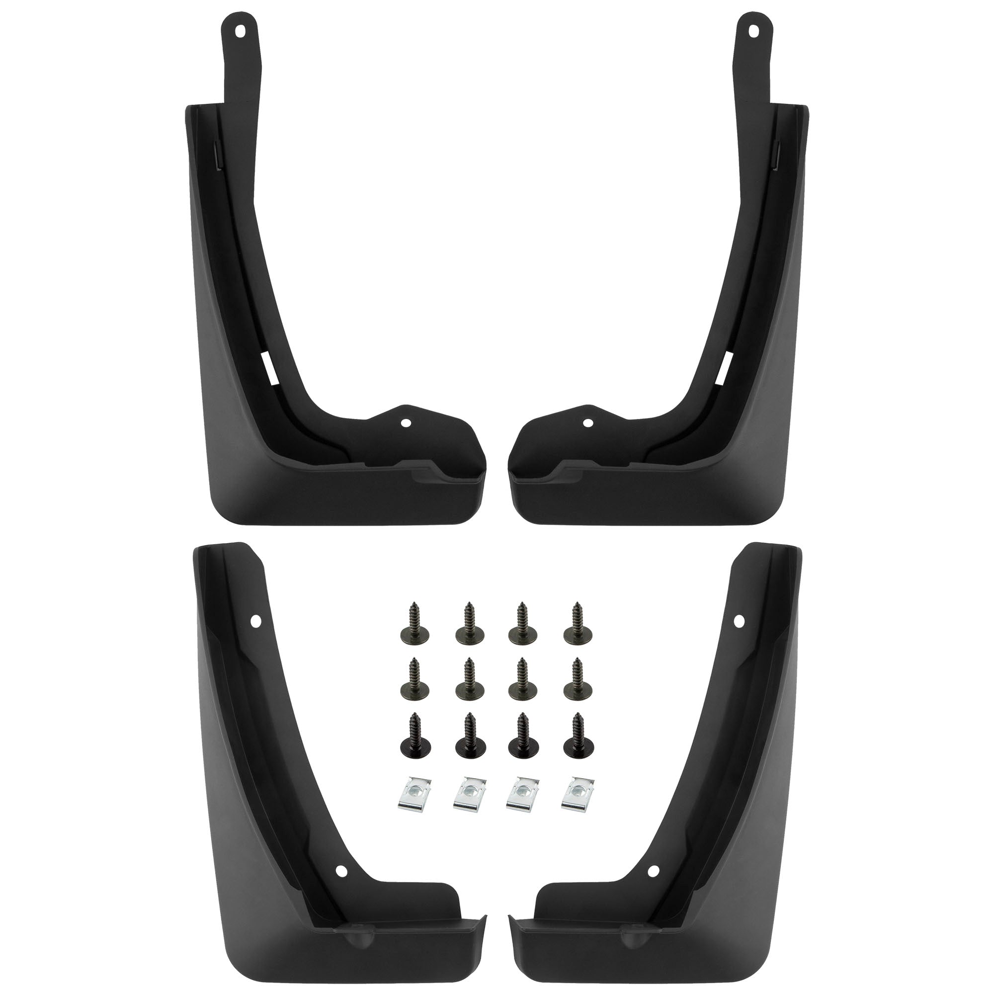 BOXI Set of 4 Front and Rear Side Mud Flaps Splash Guards Compatible for Cadillac XT6 V6 3.6L 2019