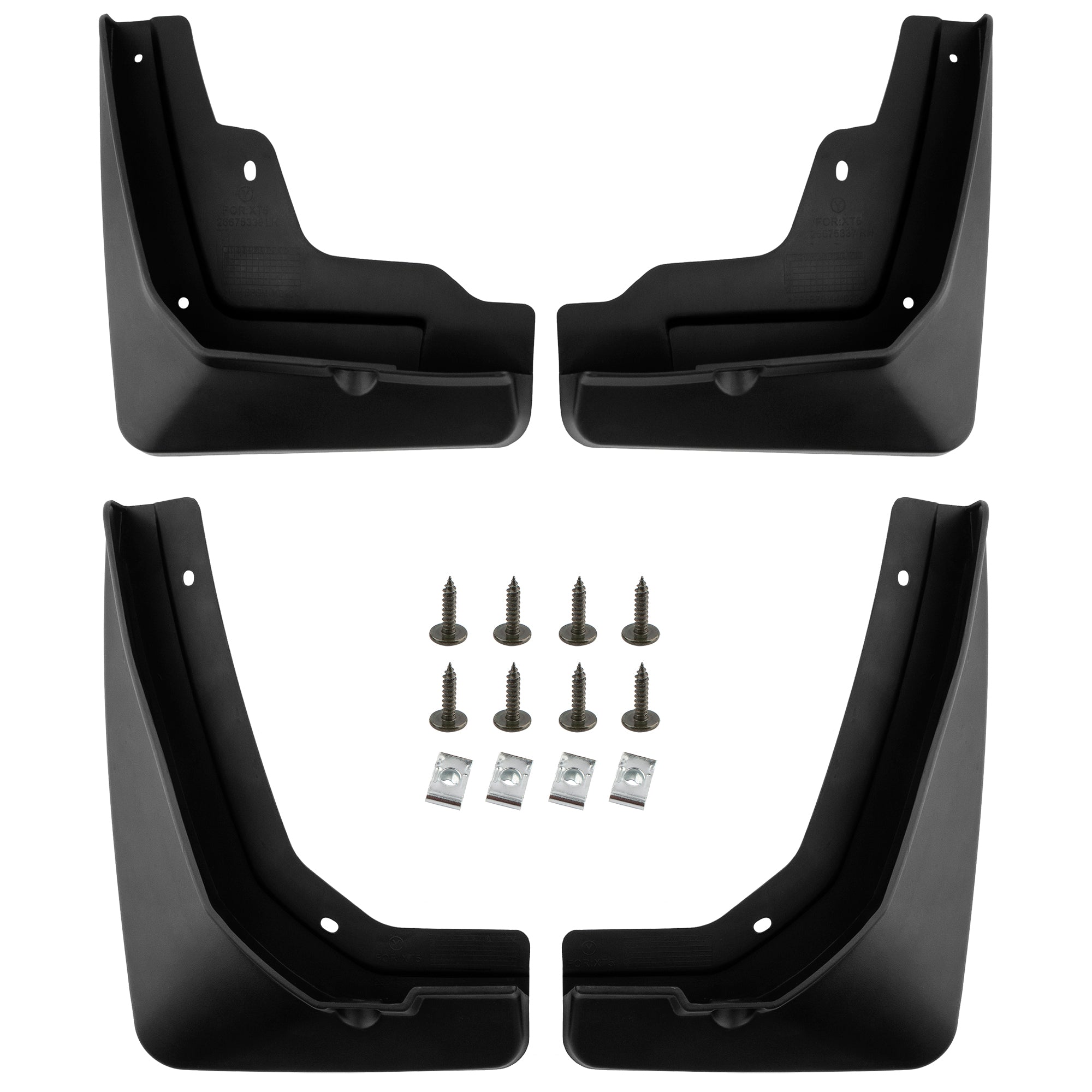 BOXI Set of 4 Front and Rear Side Mud Flaps Splash Guards Compatible for Cadillac XT5 2017-2022