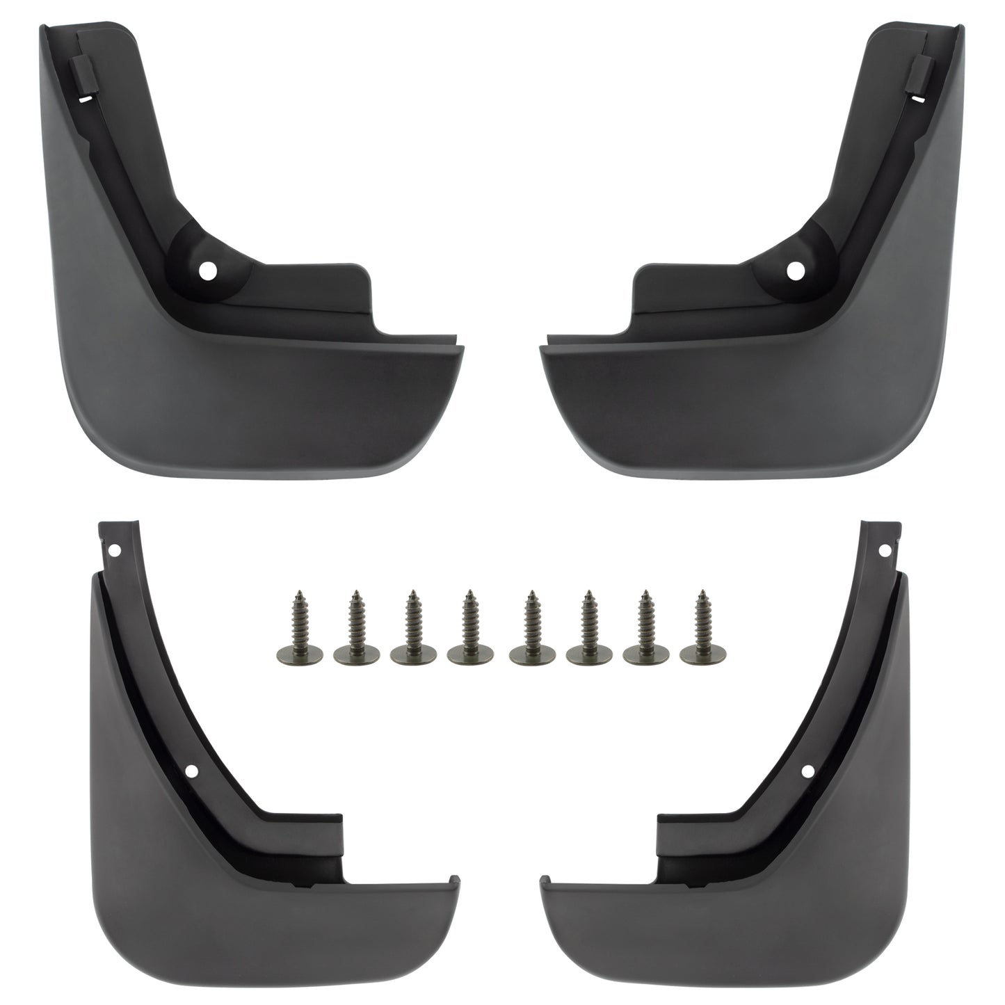 BOXI Set of 4 Front and Rear Side Mud Flaps Splash Guards Compatible for Audi A6 C6 2006 2007 2008