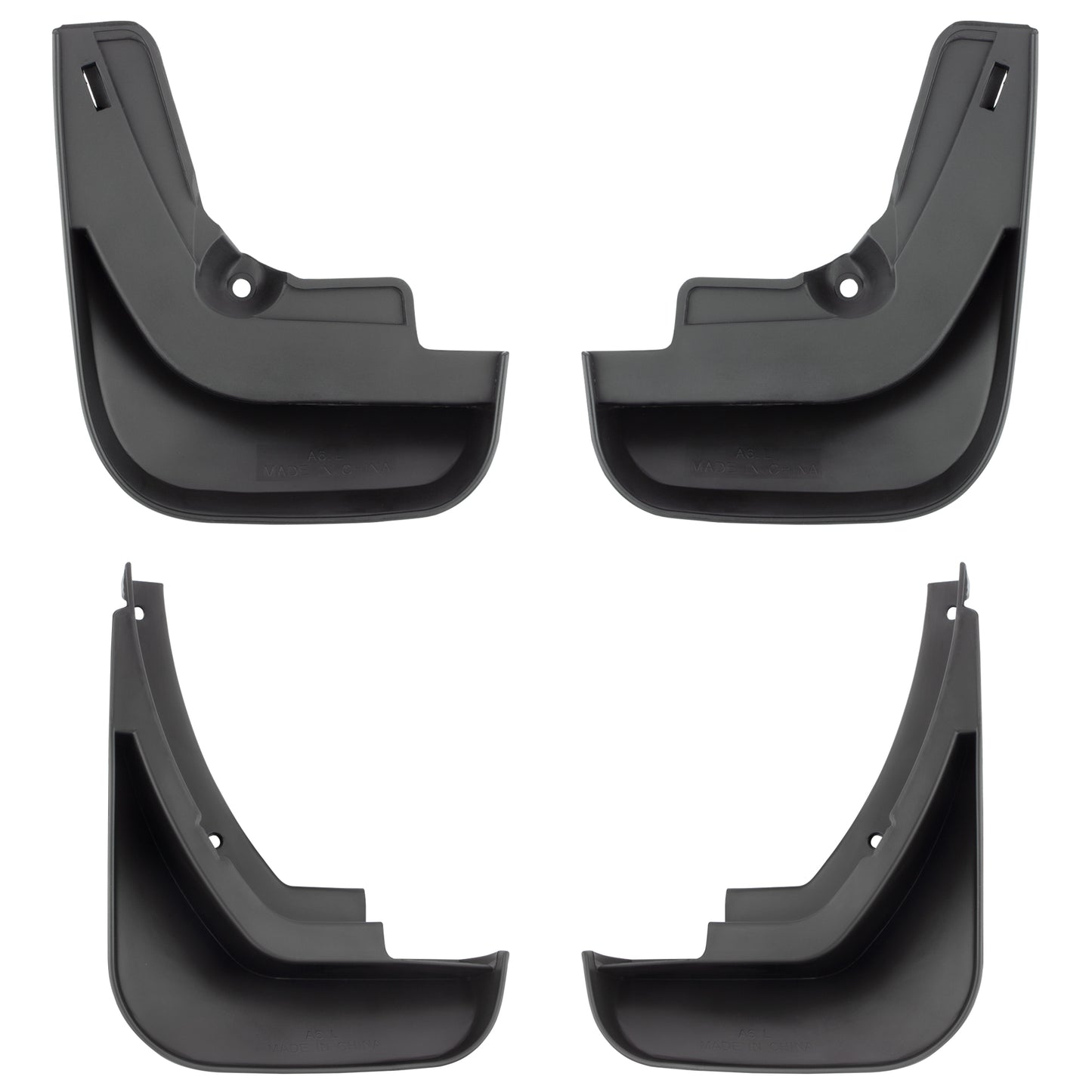 BOXI Set of 4 Front and Rear Side Mud Flaps Splash Guards Compatible for Audi A6 C6 2006 2007 2008 — product photo 2