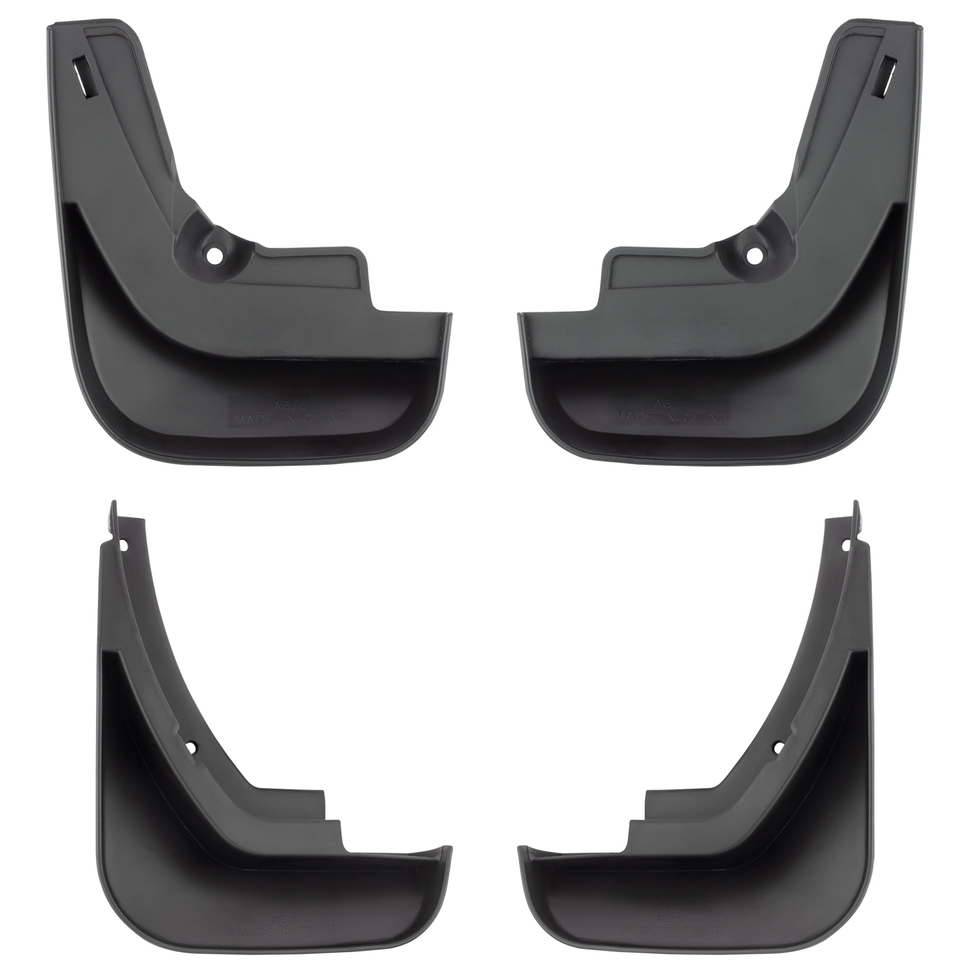 BOXI Set of 4 Front and Rear Side Mud Flaps Splash Guards Compatible for Audi A6 C6 2006 2007 2008 — product photo 2