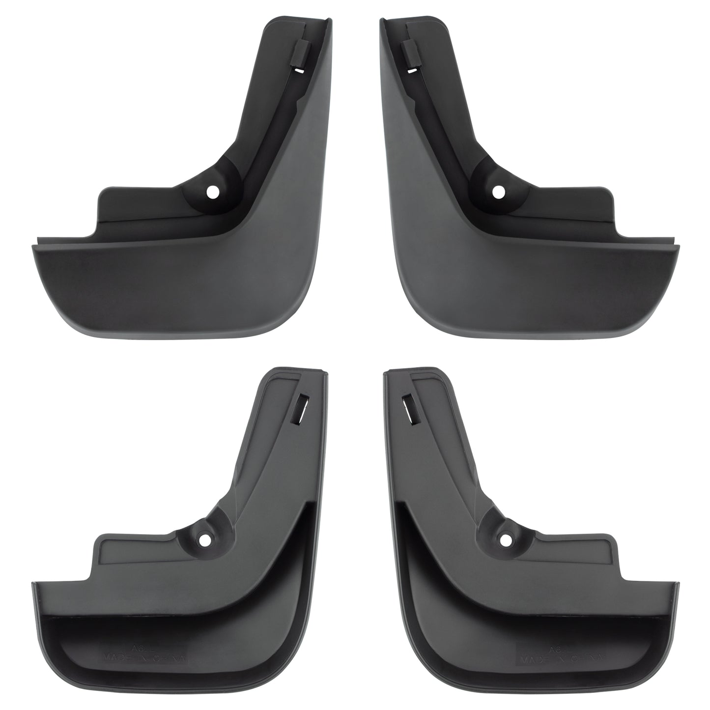 BOXI Set of 4 Front and Rear Side Mud Flaps Splash Guards Compatible for Audi A6 C6 2006 2007 2008 — product photo 3