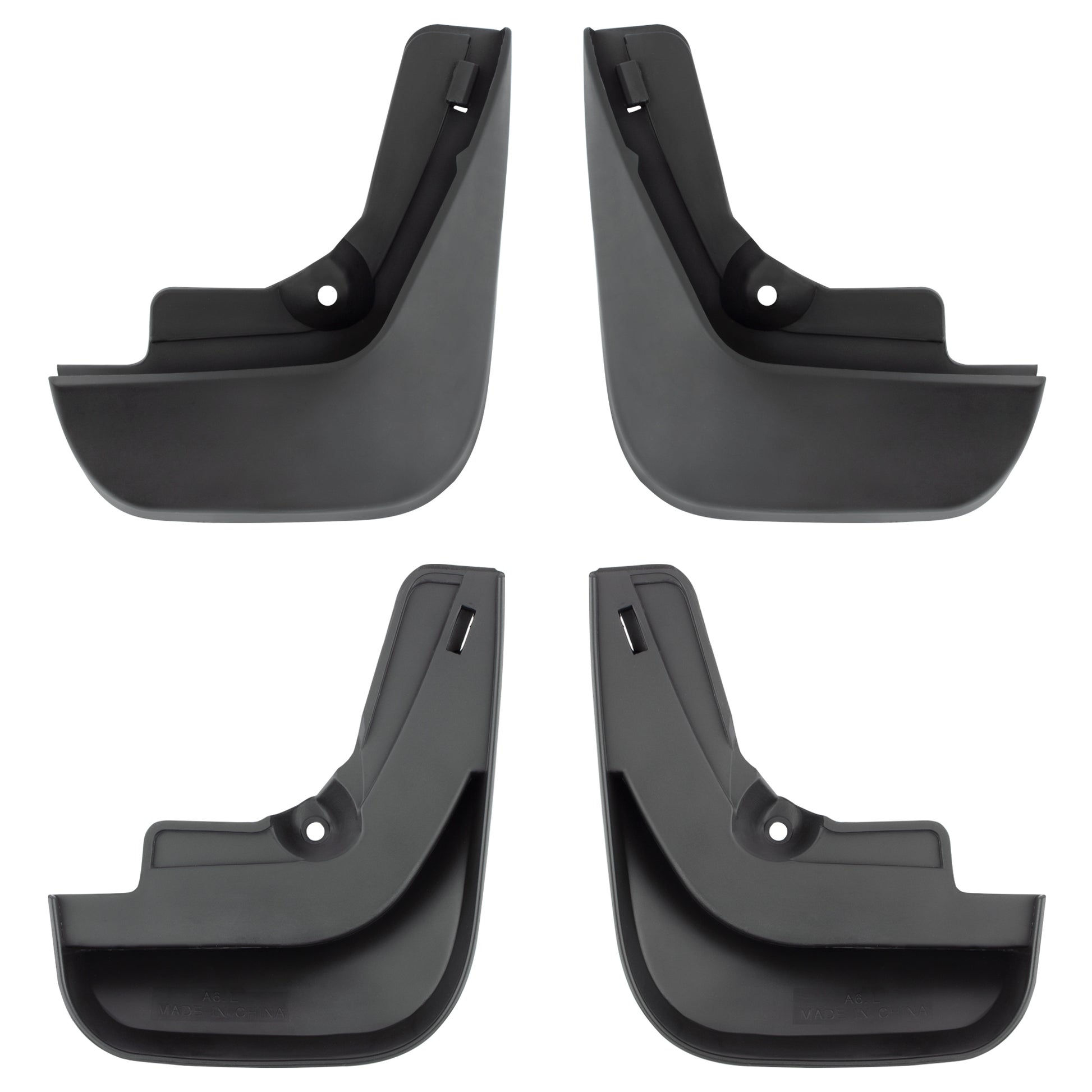 BOXI Set of 4 Front and Rear Side Mud Flaps Splash Guards Compatible for Audi A6 C6 2006 2007 2008 — product photo 3