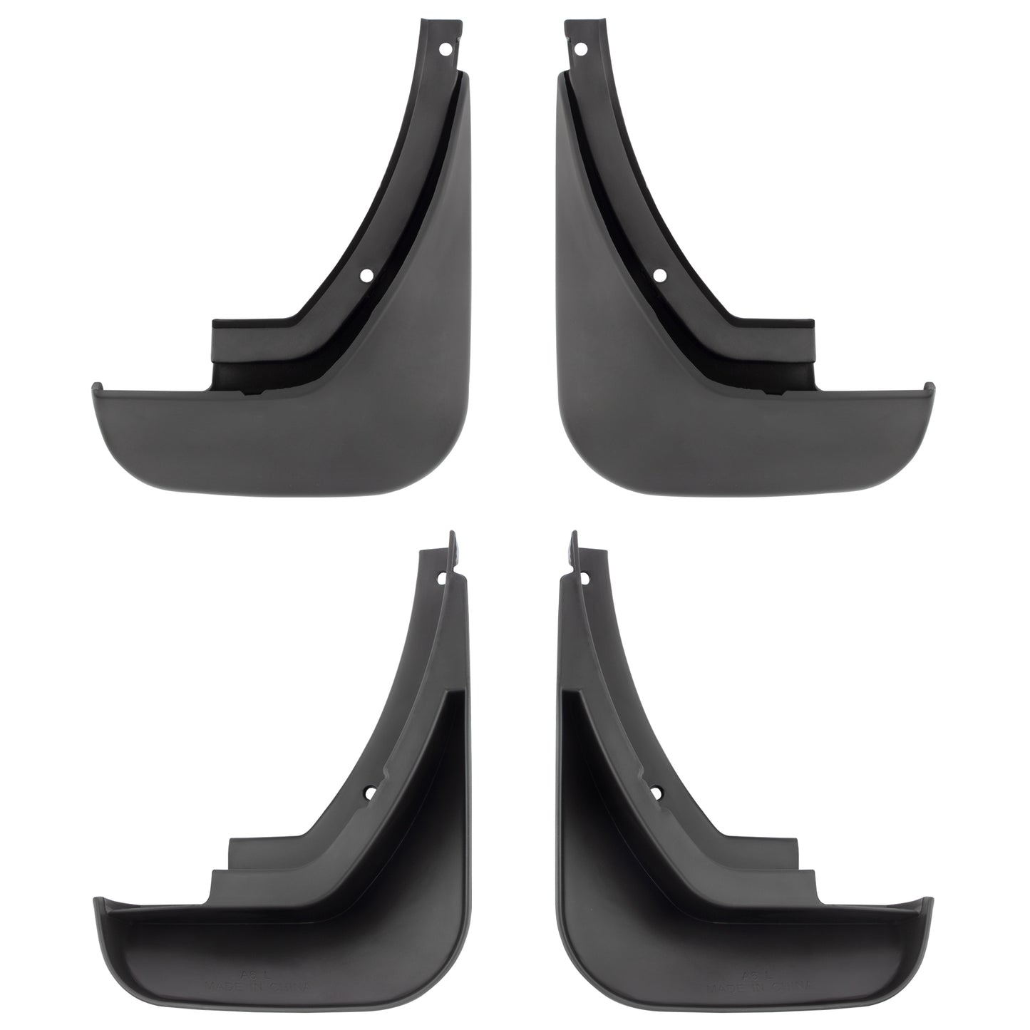 BOXI Set of 4 Front and Rear Side Mud Flaps Splash Guards Compatible for Audi A6 C6 2006 2007 2008 — product photo 4