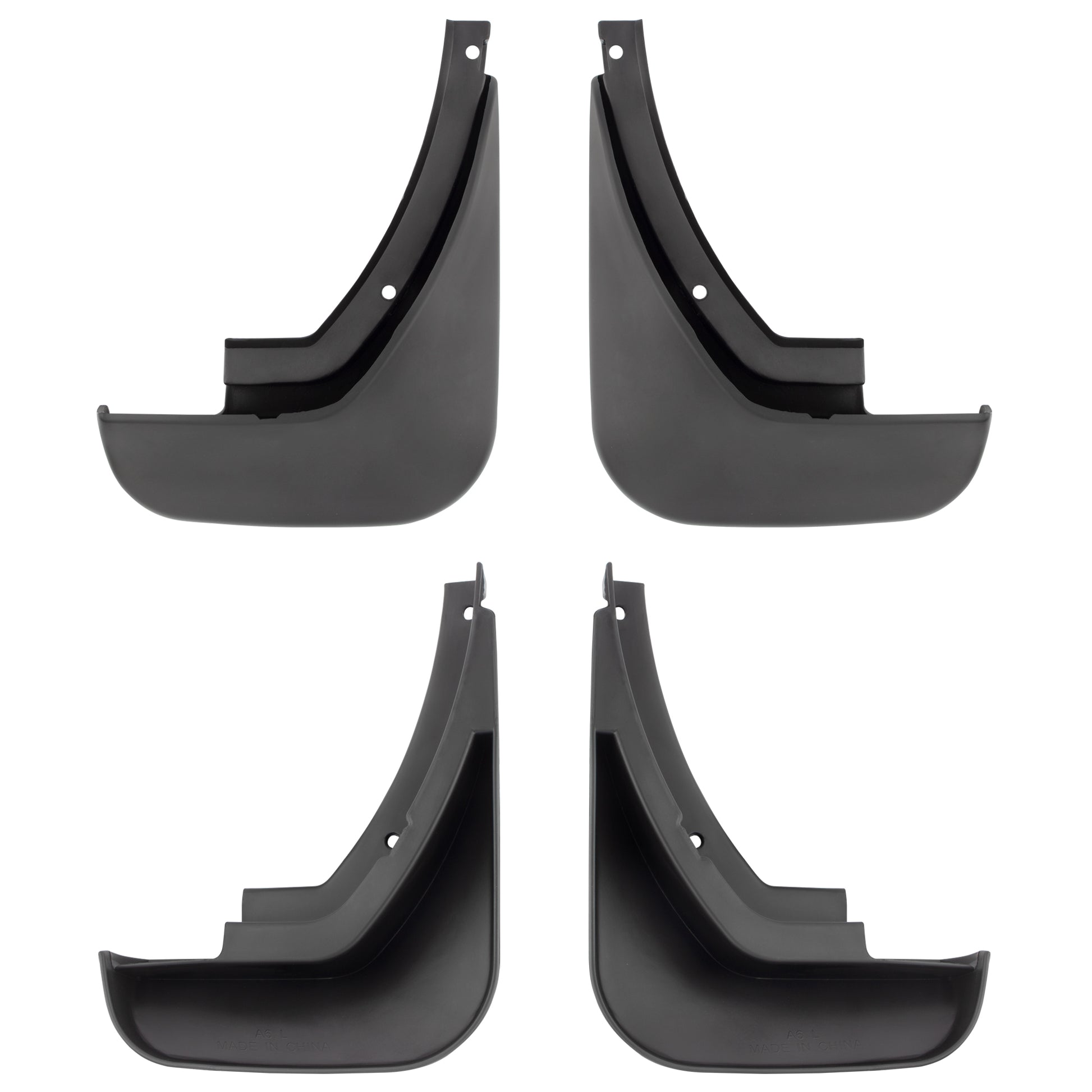 BOXI Set of 4 Front and Rear Side Mud Flaps Splash Guards Compatible for Audi A6 C6 2006 2007 2008 — product photo 4