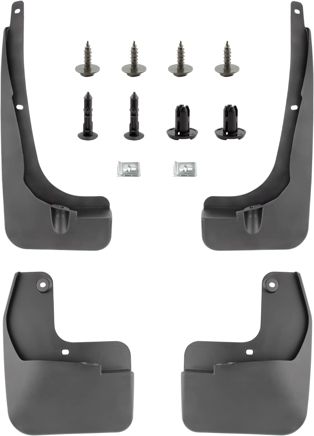 BOXI Set of 4 Front and Rear Side Mud Flaps Splash Guards Compatible for Toyota RAV4 2.5L l4 2016