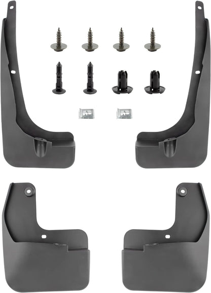BOXI Set of 4 Front and Rear Side Mud Flaps Splash Guards Compatible for Toyota RAV4 2.5L l4 2016
