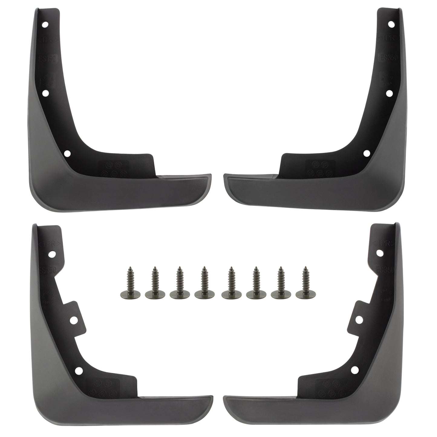 BOXI Set of 4 Front and Rear Side Mud Flaps Splash Guards Compatible for Lexus ES240 ES300 ES350