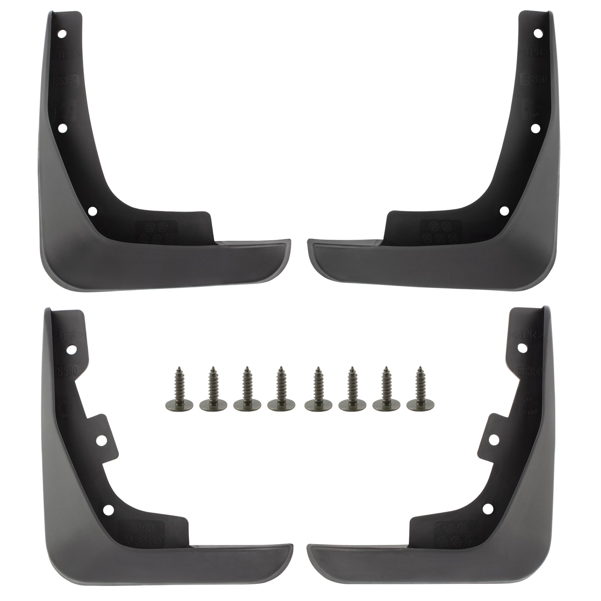BOXI Set of 4 Front and Rear Side Mud Flaps Splash Guards Compatible for Lexus ES240 ES300 ES350