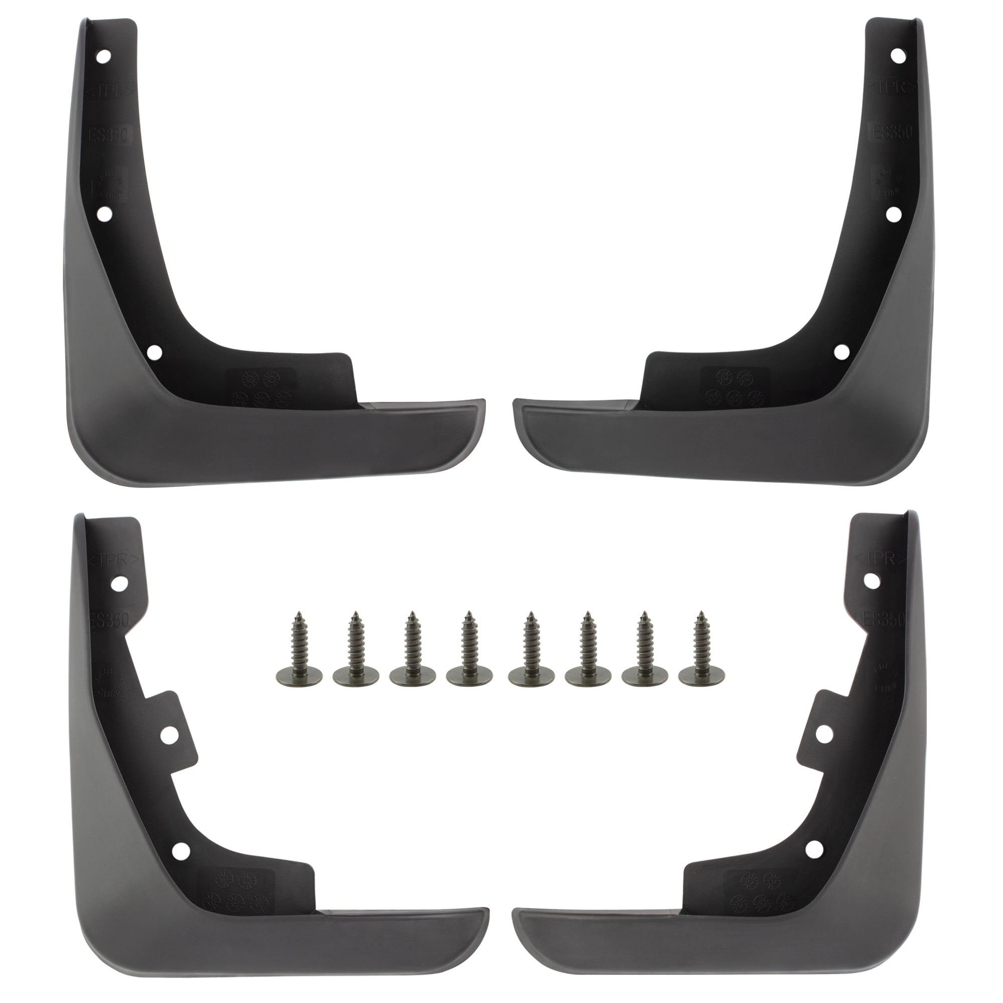 BOXI Set of 4 Front and Rear Side Mud Flaps Splash Guards Compatible for Lexus ES240 ES300 ES350