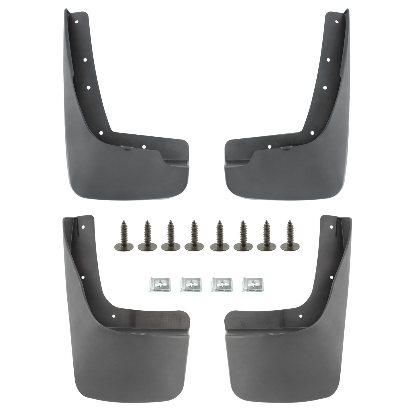 BOXI Set of 4 Front and Rear Side Mud Flaps Splash Guards Fit for Jeep Liberty KK 2008 2009 2010