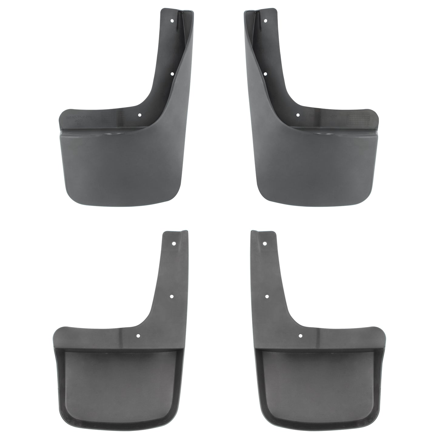 BOXI Set of 4 Front and Rear Side Mud Flaps Splash Guards Fit for Jeep Liberty KK 2008 2009 2010 — product photo 4