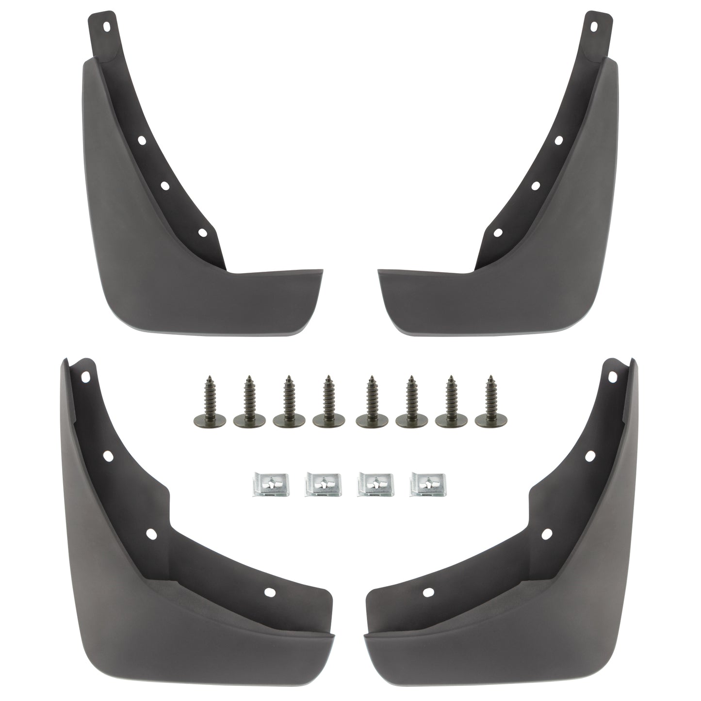 BOXI Set of 4 Front and Rear Side Splash Guards Mud Flaps Mudflaps Mudguards Compatible for Volvo