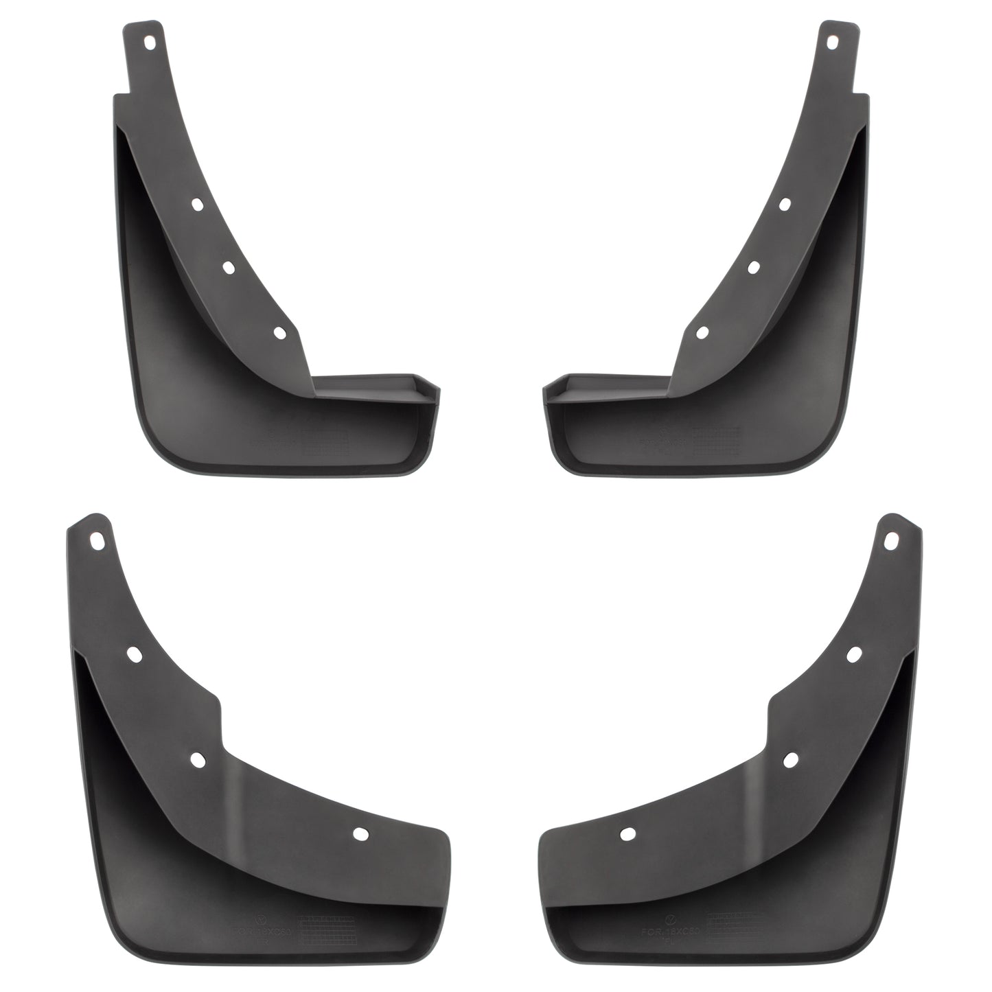 BOXI Set of 4 Front and Rear Side Splash Guards Mud Flaps Mudflaps Mudguards Compatible for Volvo — product photo 2